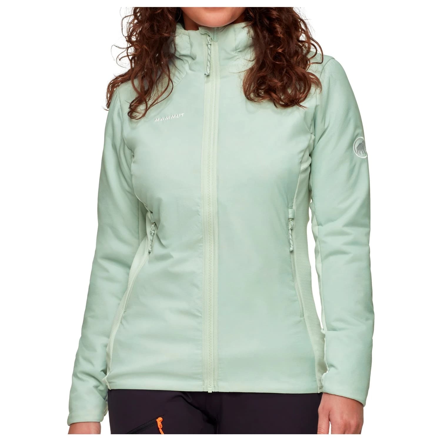 Дамско синтетично яке Mammut Women's Rime Air Insulation Hybrid Hooded Jacket Synthetic jacket - Silver Sage