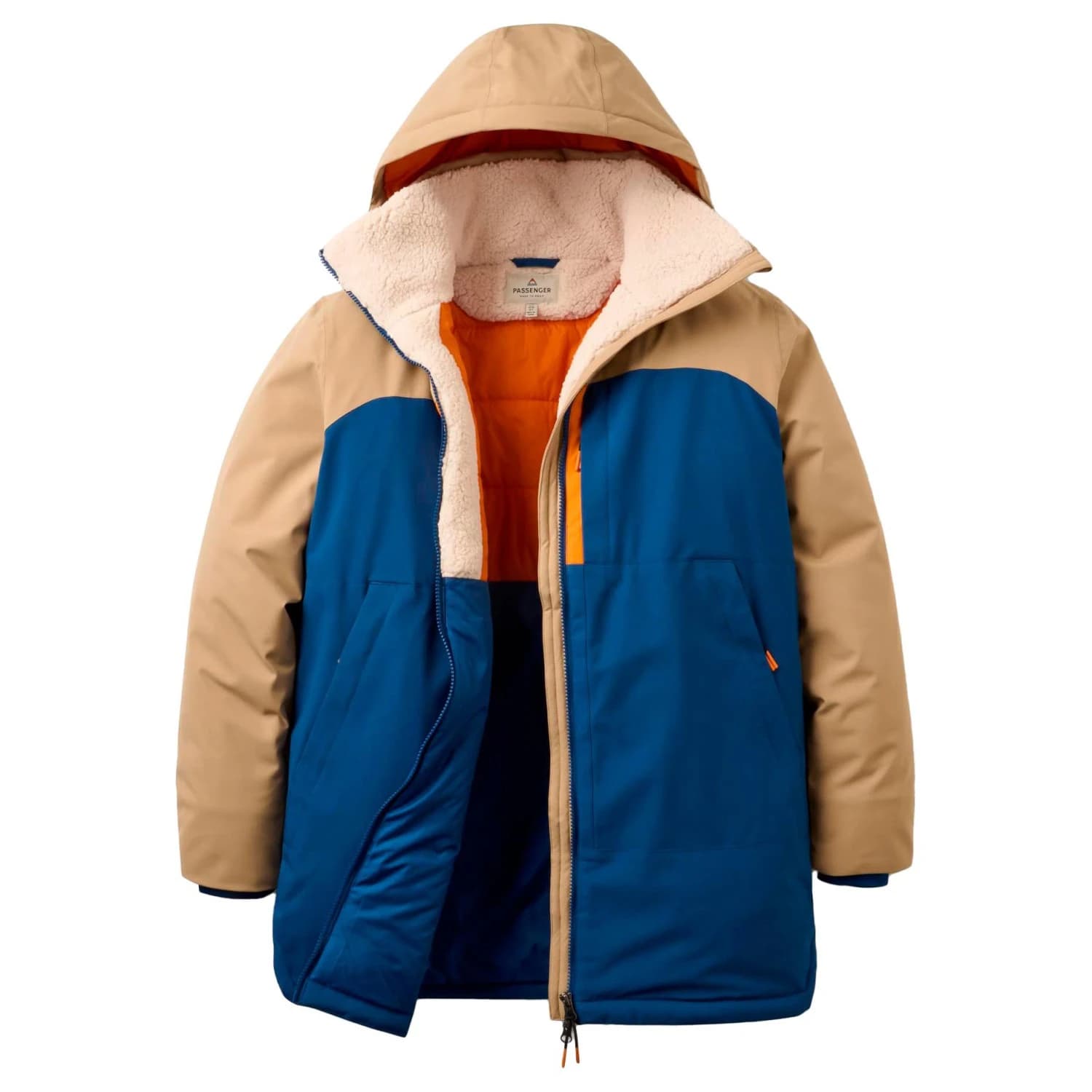 Яке парка Passenger Women's Lumi Colour Block Parka - Blue Navy
