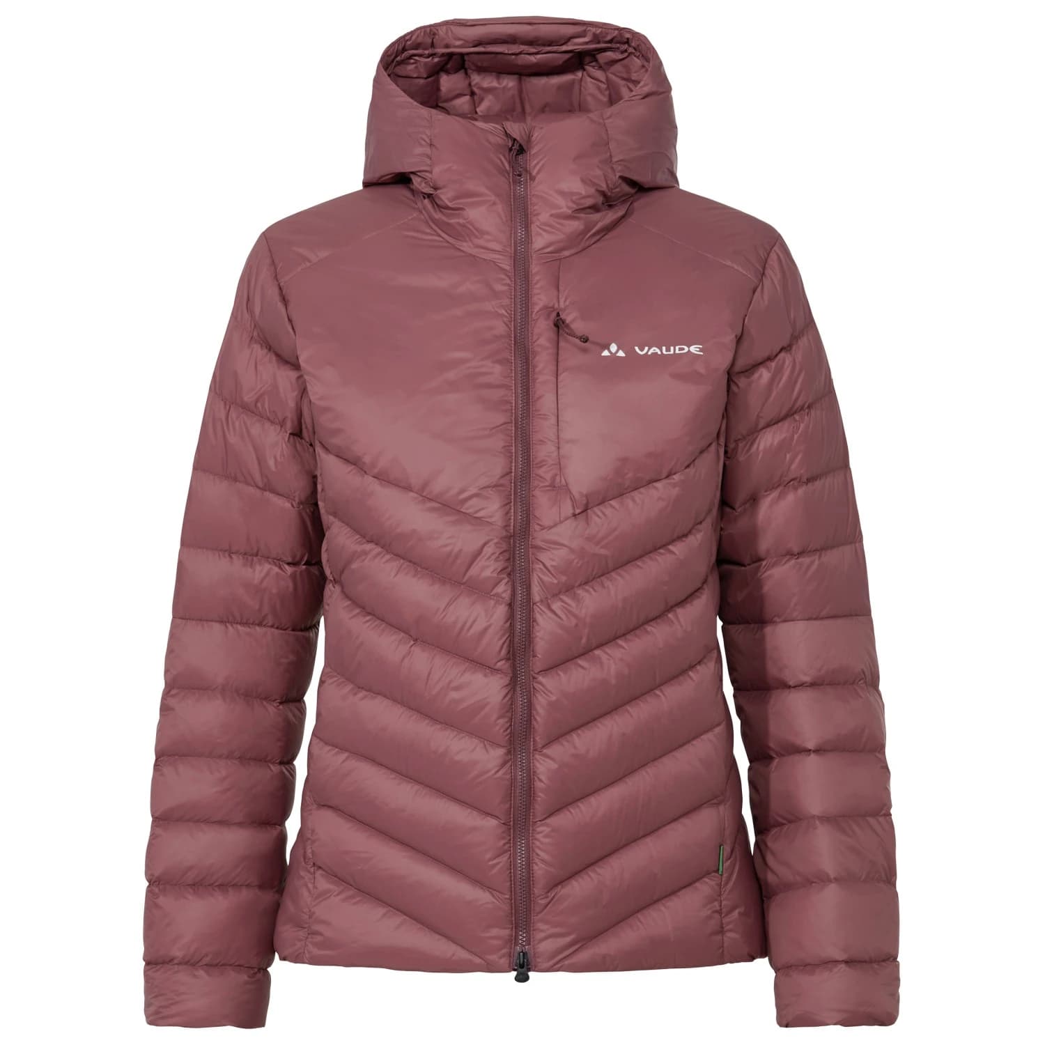 Пухено яке Vaude Women's Monviso Down Hooded Jacket Down jacket - Ruby Dusk