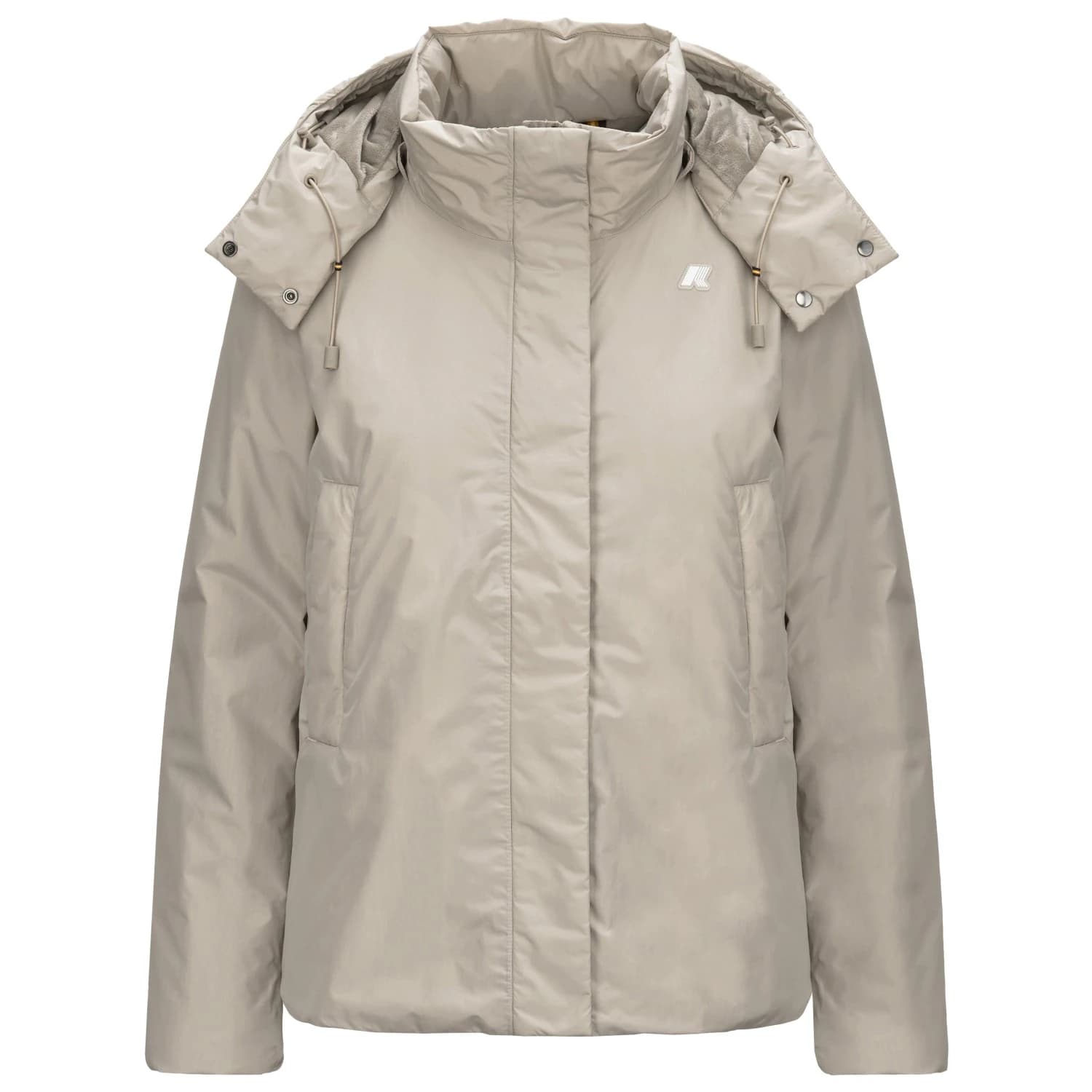 Дамско зимно яке K-Way Women's Marlette Soft Touch Marmotta Winter jacket - Beige Cashmere / Green Blackish