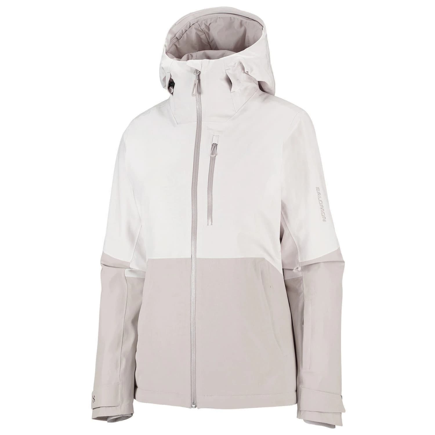 Ски яке Salomon Women's Highland Jacket Ski jacket - White Sand / Silver Cloud