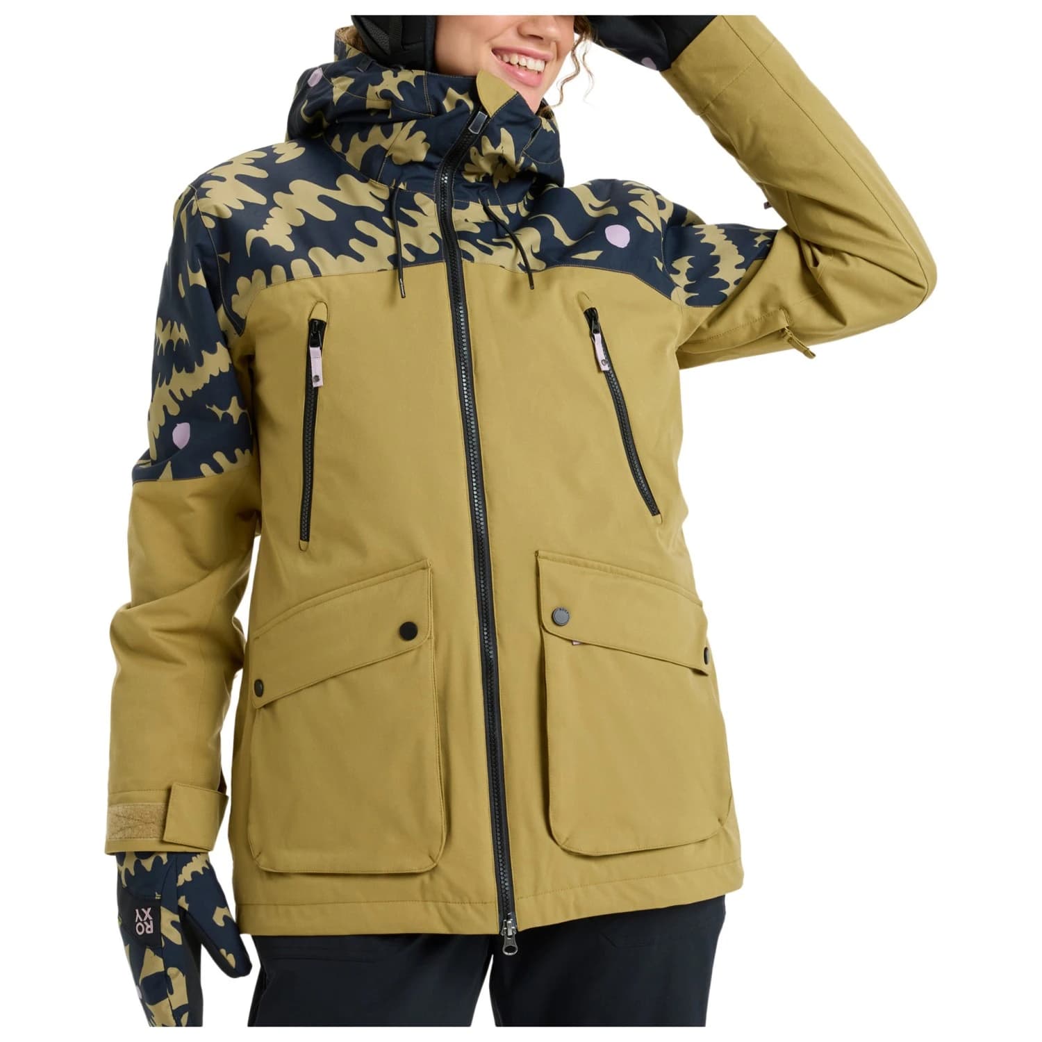 Дамско ски яке Roxy Women's Stated Ski jacket - Fennel Seed Big Flower