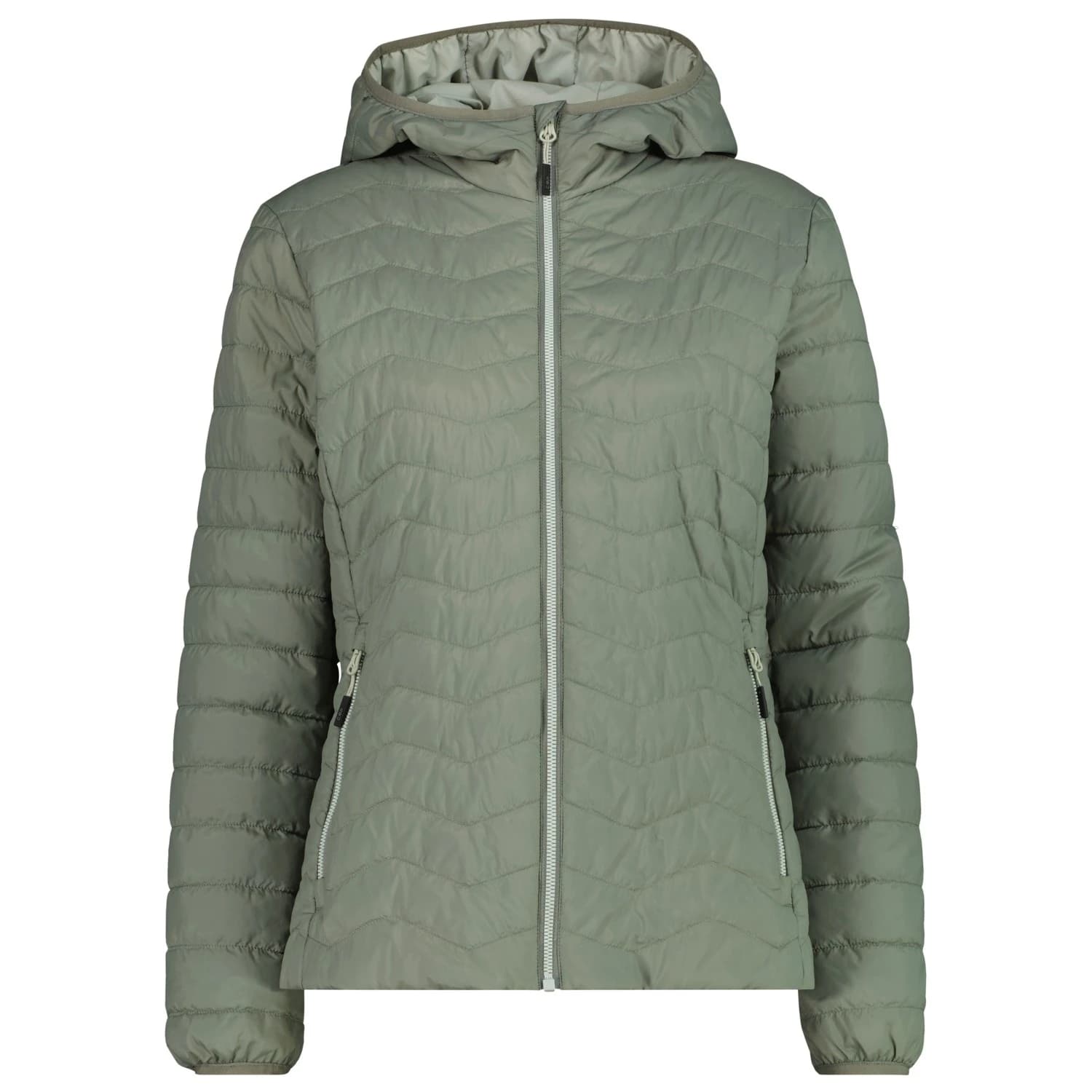 Дамско синтетично яке CMP Women's Padded Jacket Fix Hood Synthetic jacket - Avocado