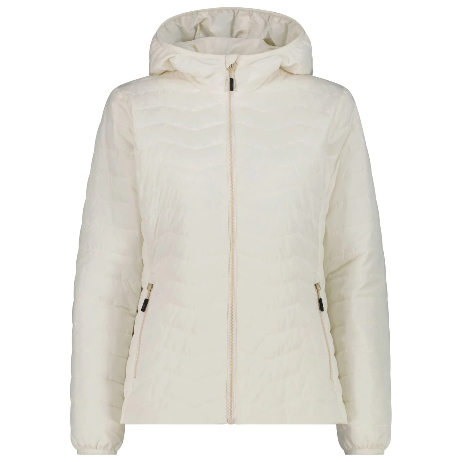 Дамско синтетично яке CMP Women's Padded Jacket Fix Hood Synthetic jacket - Offwhite