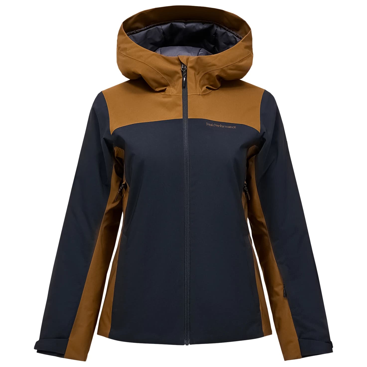 Ски яке Peak Performance Women's Anima Blocked Insulated Ski jacket - Black / Meadow Moss