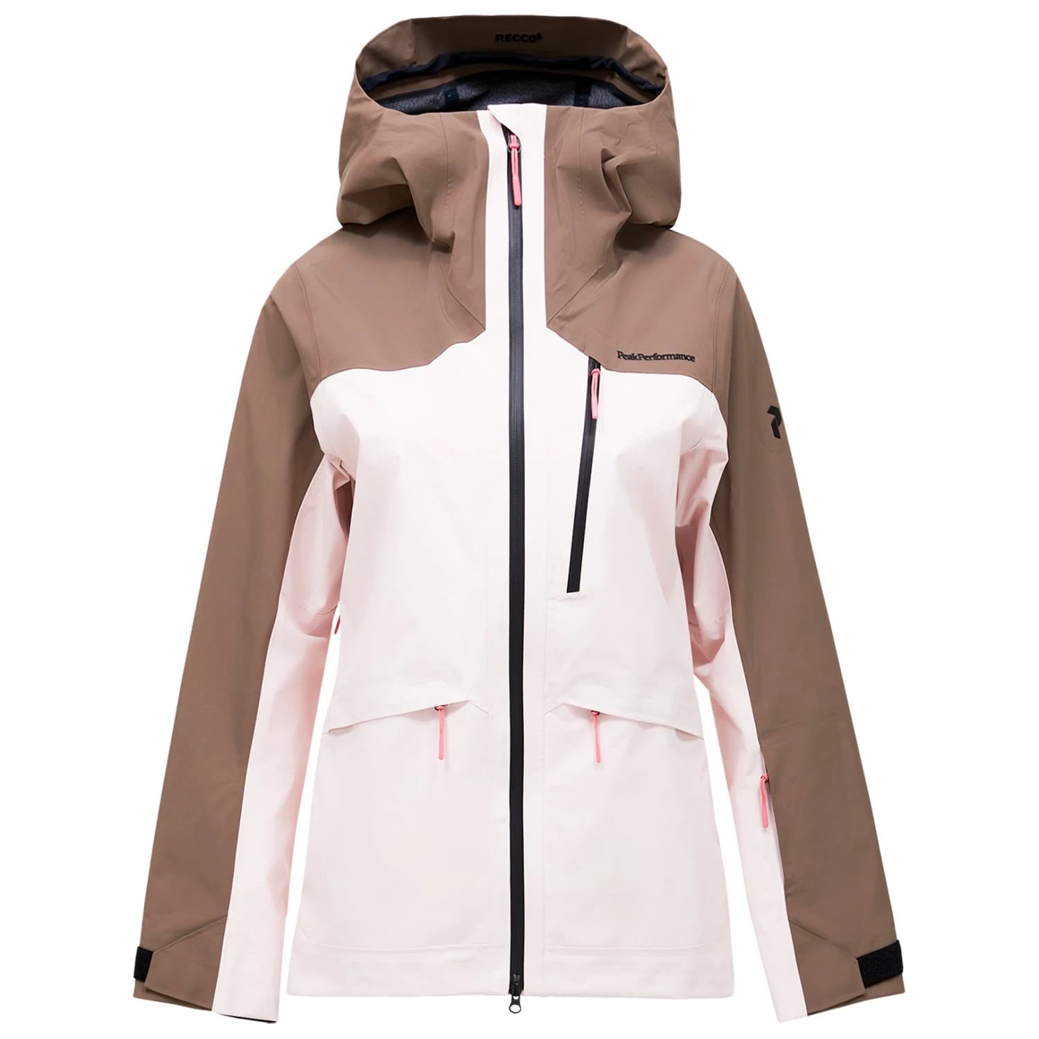 Ски яке Peak Performance Women's Vertec 3L Jacket Ski jacket - Frosted Blossom / Terrain Tan