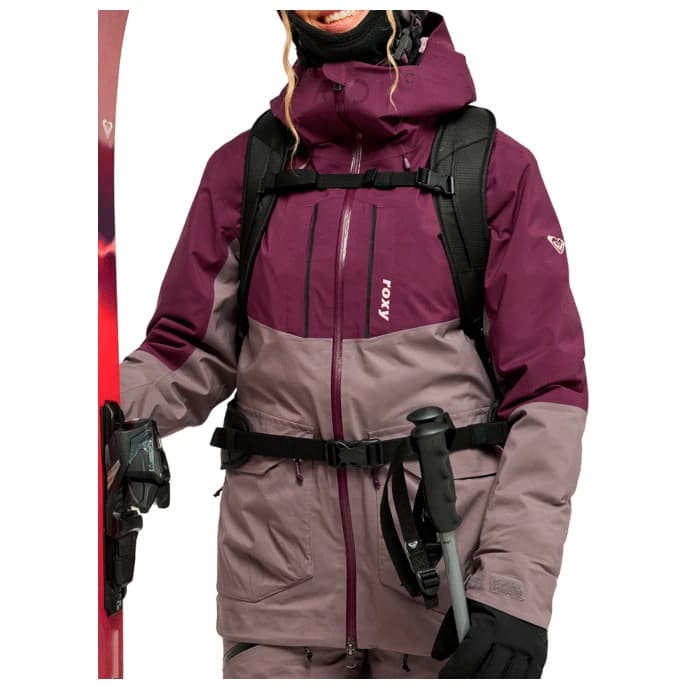 Ски яке Roxy Women's Gore-Tex Stretch Purelines Ski jacket - Blackberry Wine