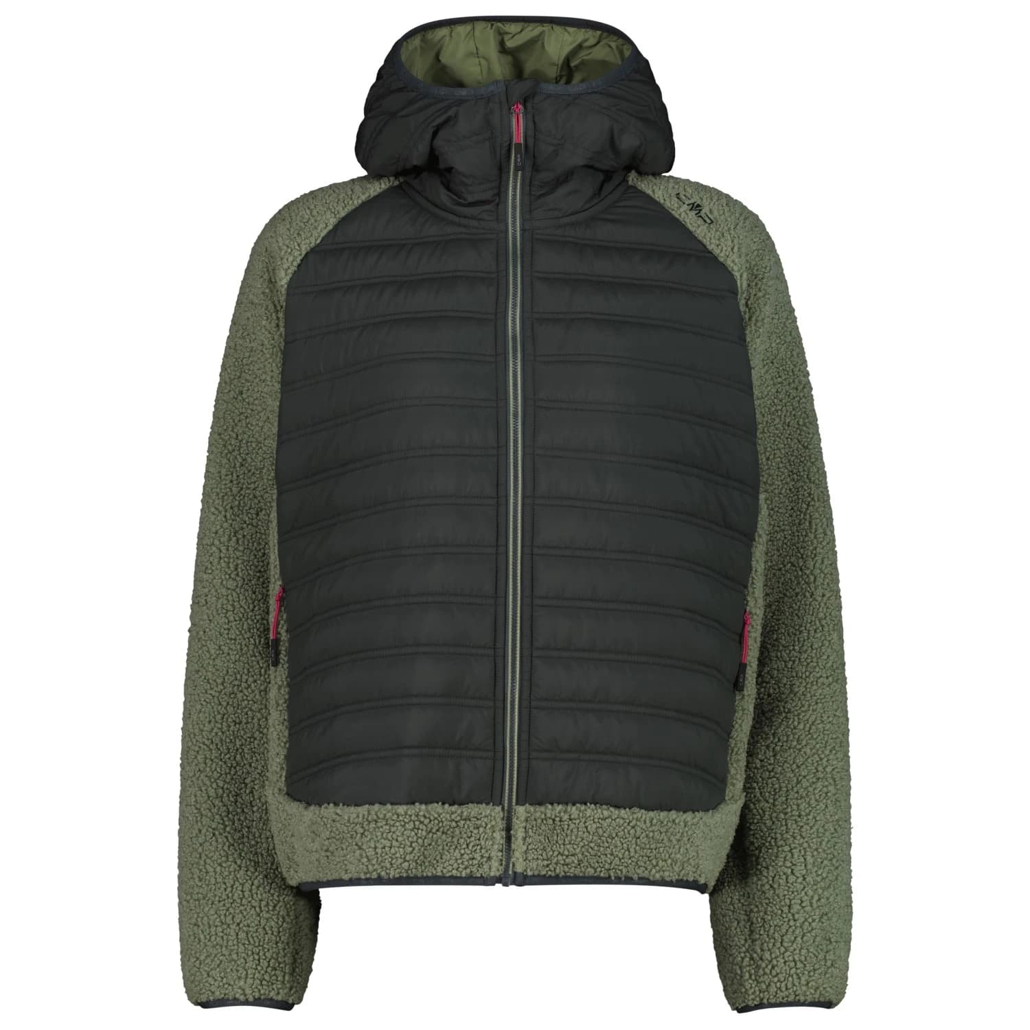 Дамско синтетично яке CMP Women's Jacket Hybrid Fix Hood 36P1446 Hybrid jacket - Jungle