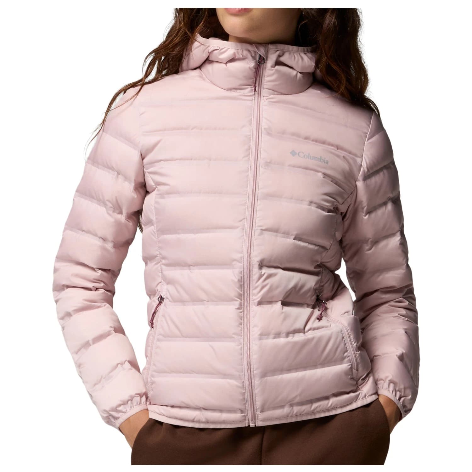 Пухено яке Columbia Women's Lake 22 II Down Hooded Jacket Down jacket - Mineral Pink