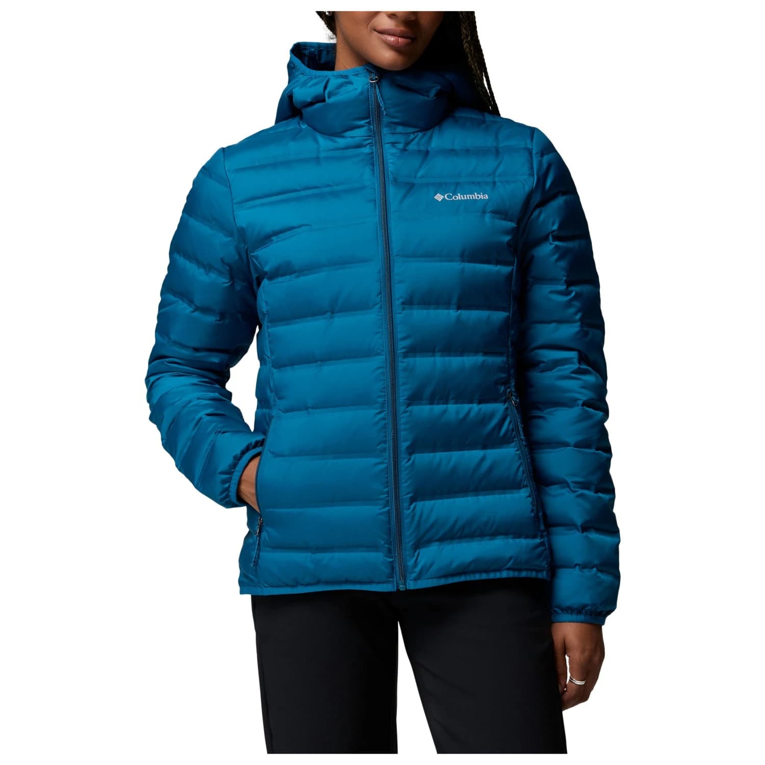 Пухено яке Columbia Women's Lake 22 II Down Hooded Jacket Down jacket - Phoenix Blue