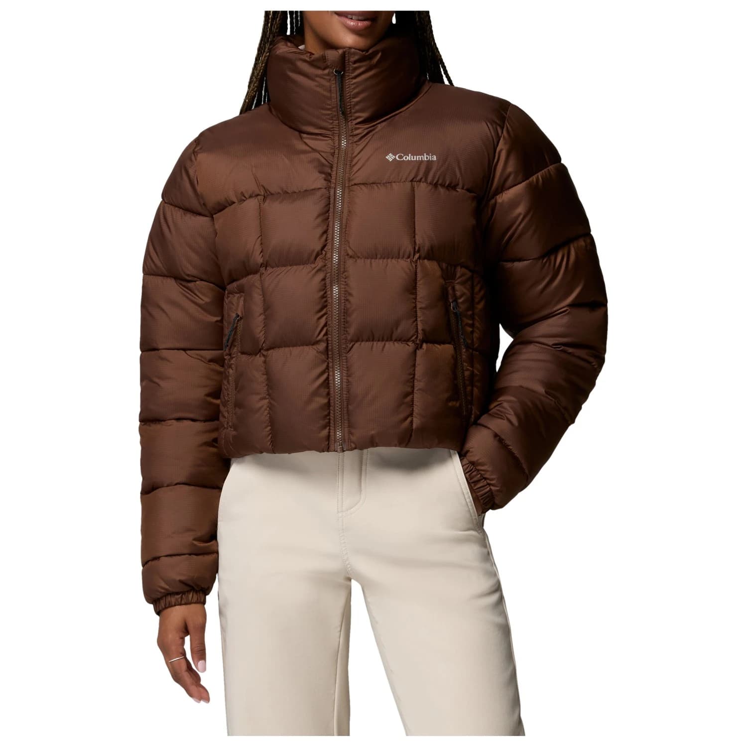 Синтетично яке Columbia Women's Puffect III Cropped Jacket Synthetic jacket - Tobacco
