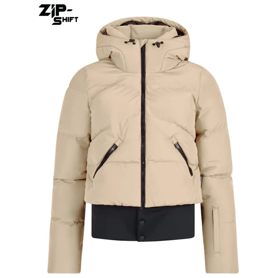 Ски яке Protest Women's PRTPreppy Snowjacket With Zip-Shift Ski jacket - Bamboobeige