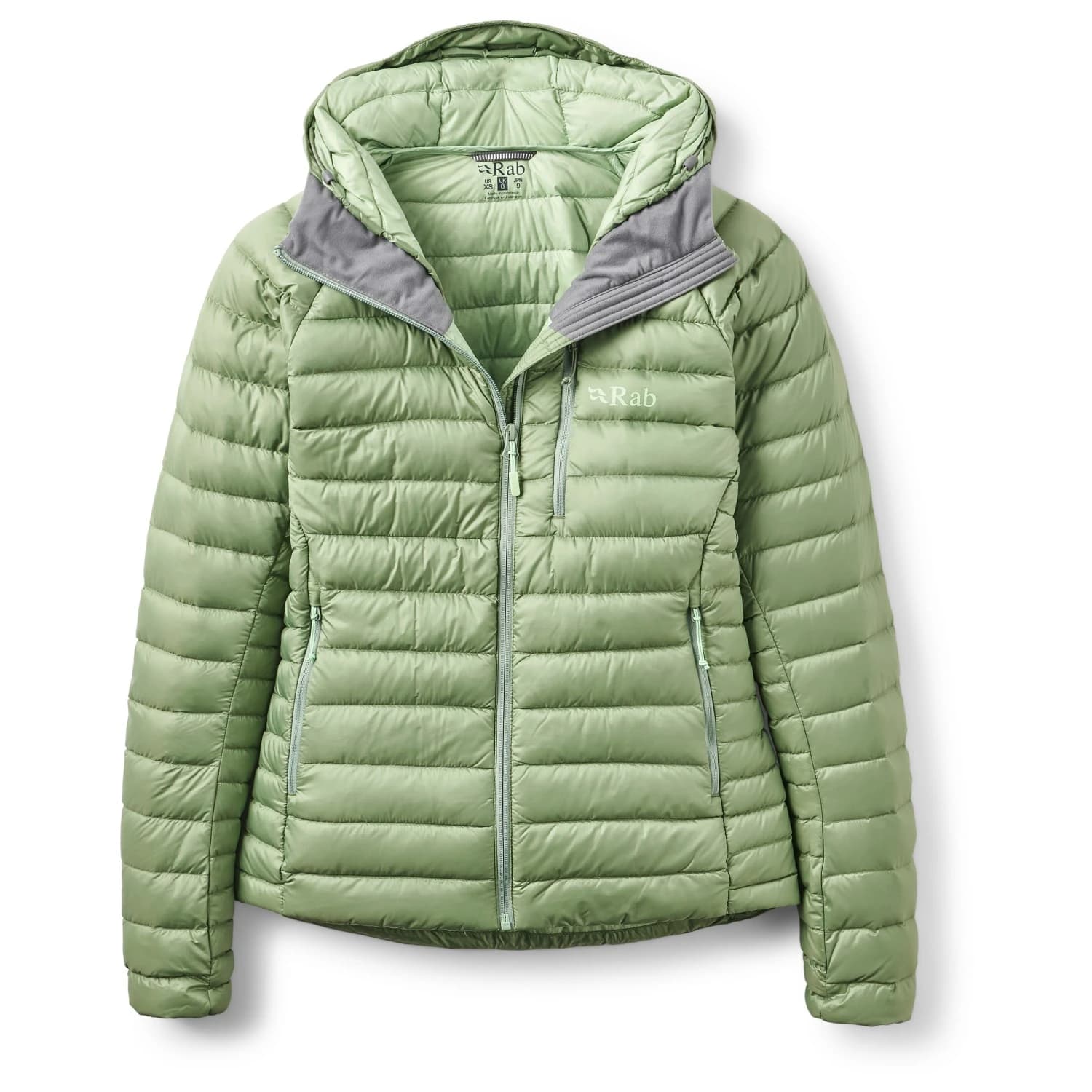 Дамско пухено яке Rab Women's Microlight Alpine Hoody Down jacket - Dark Fig Green