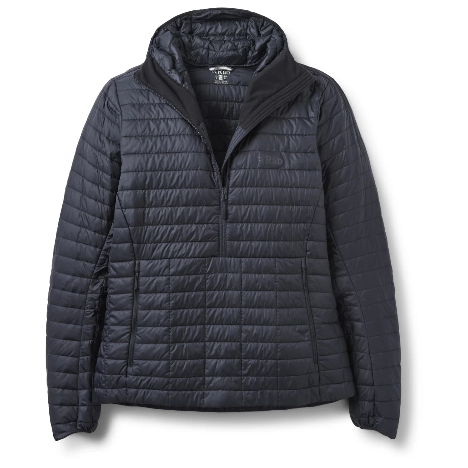 Дамско пухено яке Rab Women's Microlighter Pullover Hoody Down jacket - Black