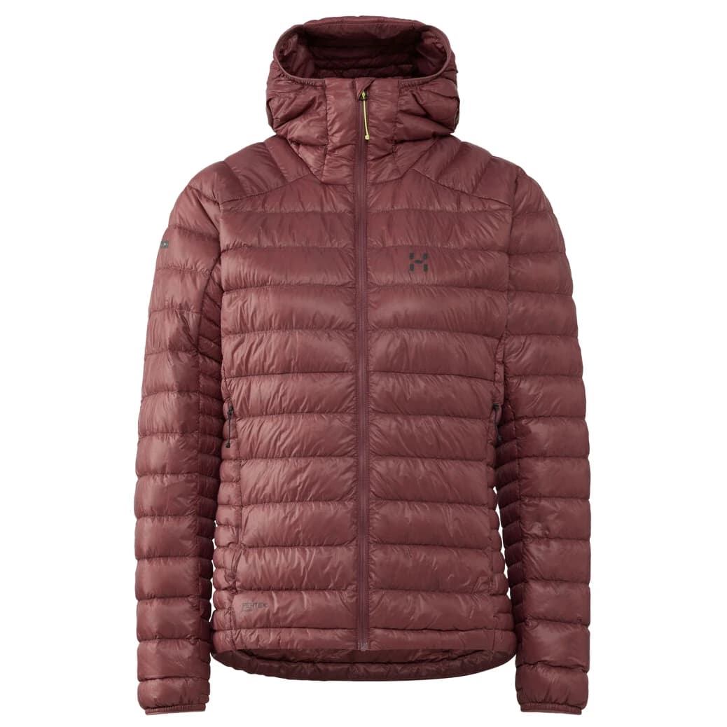 Пухено яке Haglöfs Women's L.I.M Down II Hood Down jacket - Misty Mauve