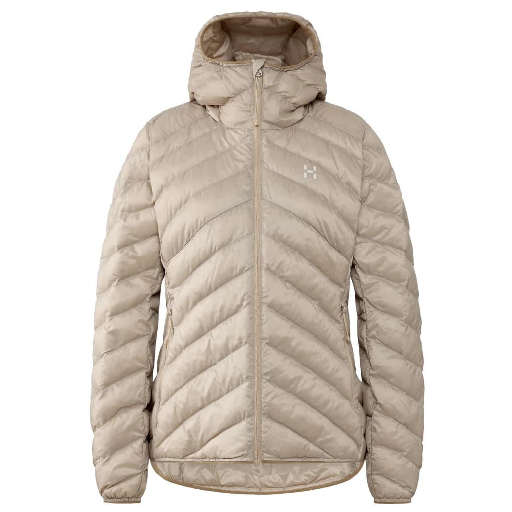 Дамско синтетично яке Haglöfs Women's Särna Mimic II Hood Synthetic jacket - Chalk Beige
