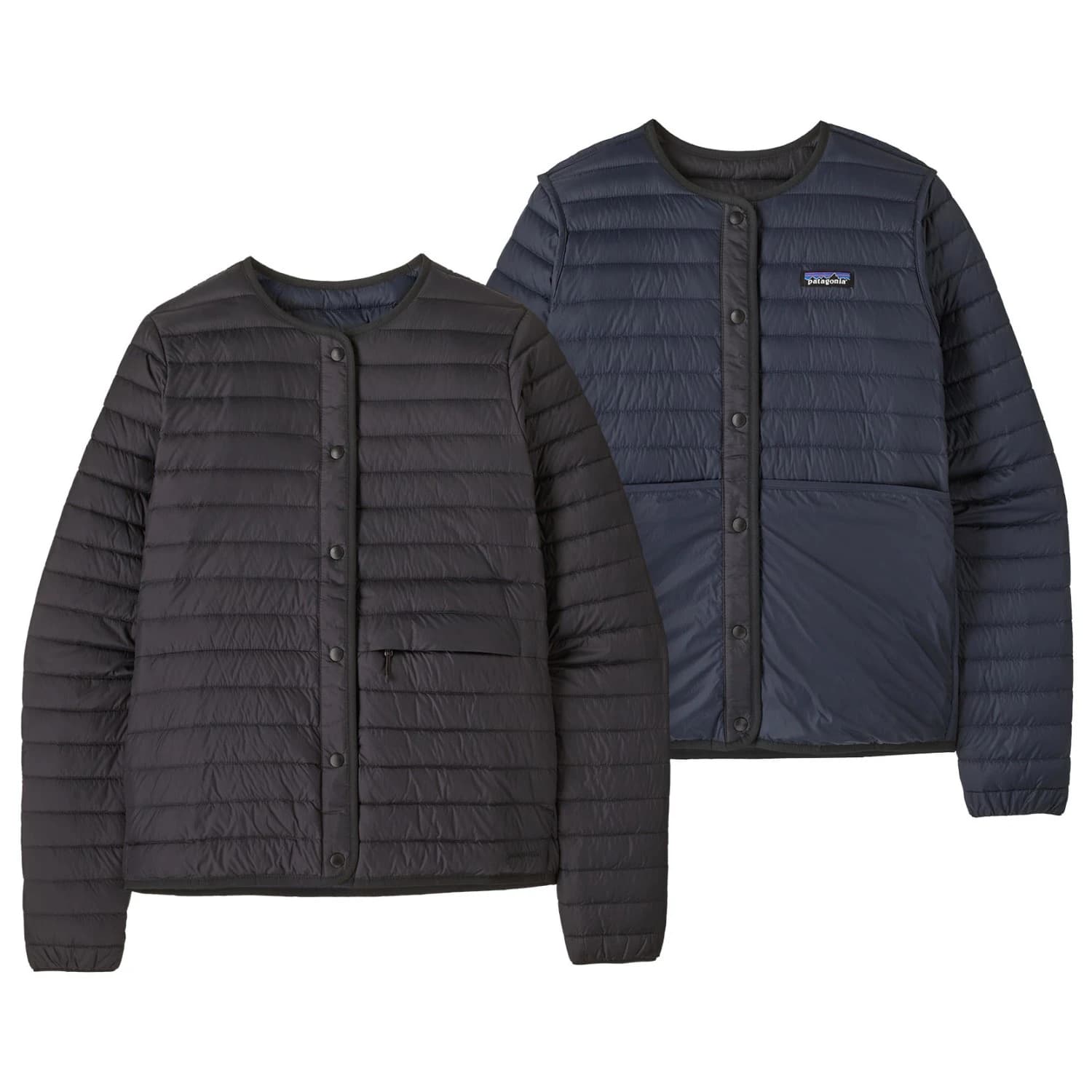 Дамско пухено яке Patagonia Women's LW Reversible Down Sweater Cardigan Down jacket - Black