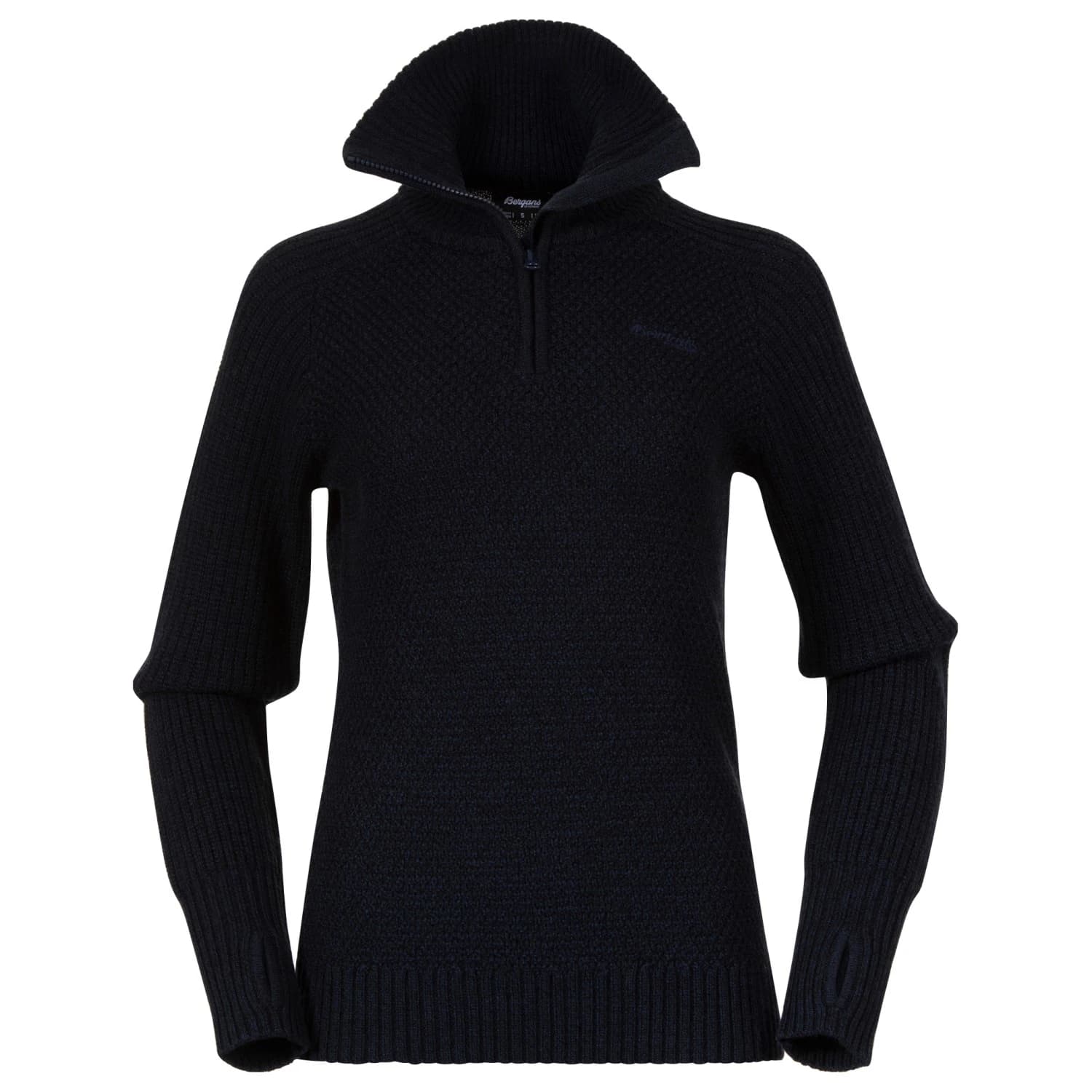 Дамски вълнен пуловер Bergans Ulriken Lady Jumper Merino jumper - Navy Blue