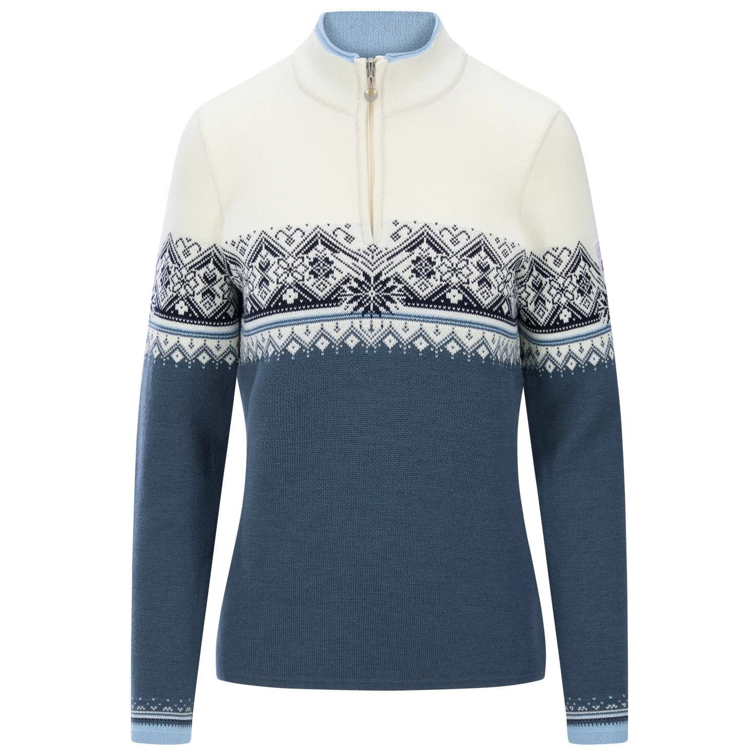 Вълнен пуловер Dale of Norway Women's St. Moritz Merino jumper - Steel / Offwhite / Marine