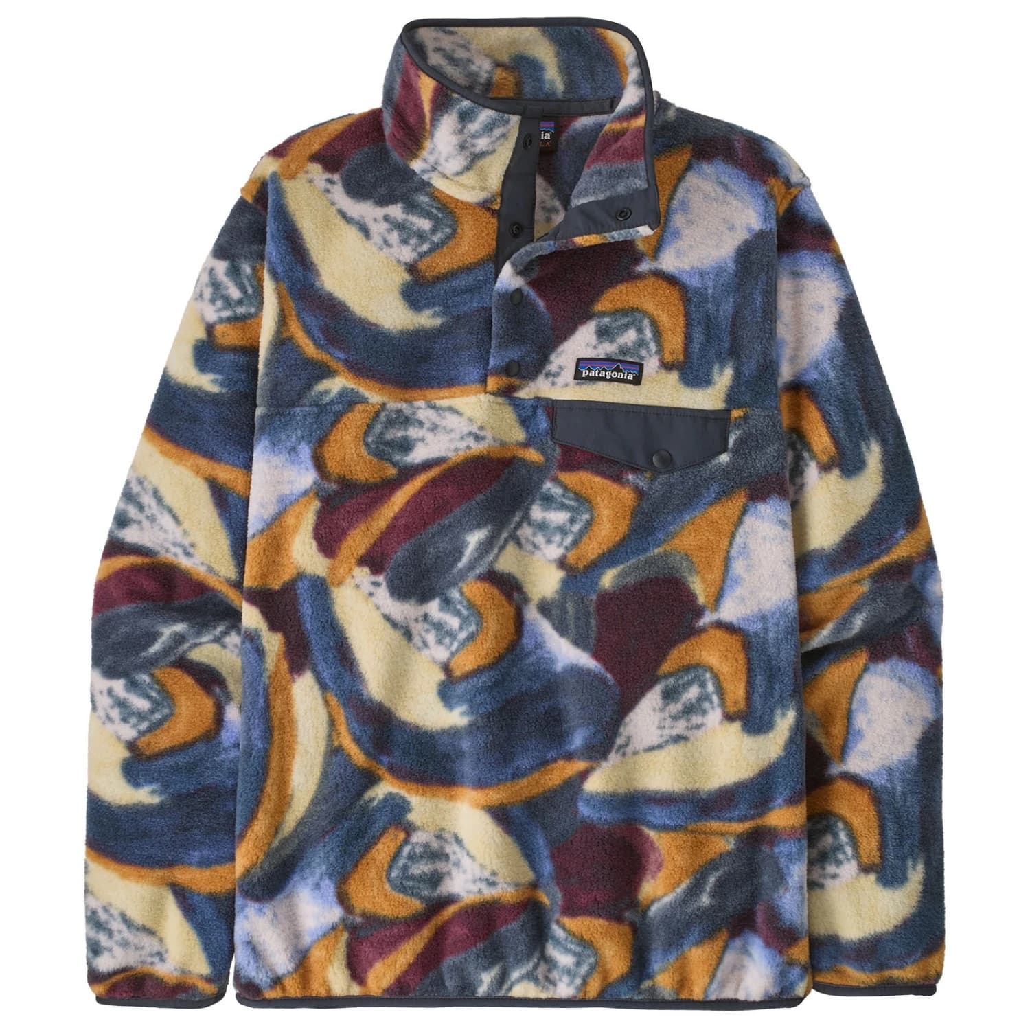 Дамски поларен пуловер Patagonia Women's Lightweight Synchilla Snap-T Fleece Pullover Fleece jumper - Smudge: Smolder Blue
