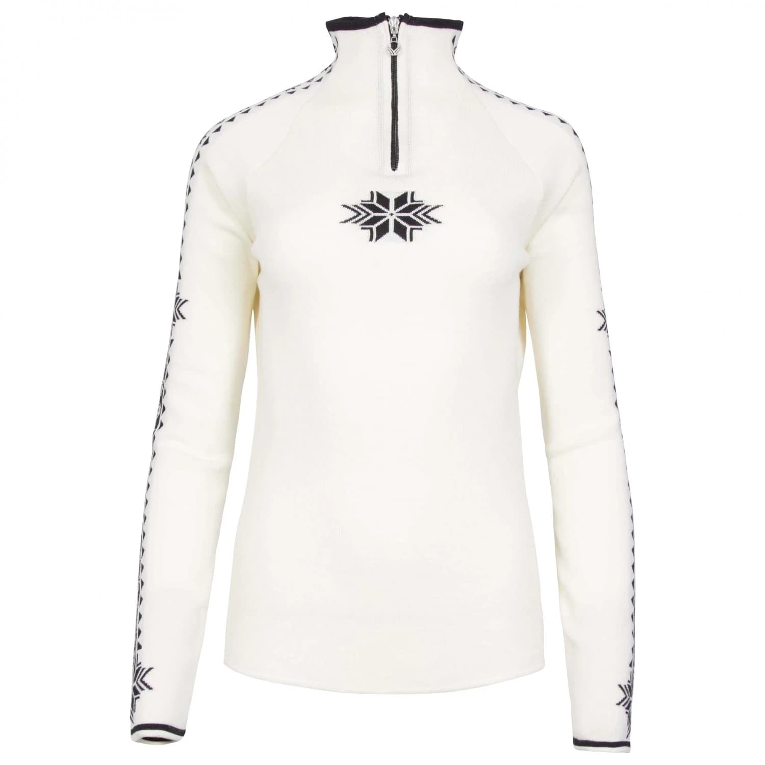 Вълнен пуловер Dale of Norway Women's Geilo Merino jumper - Off White / Black
