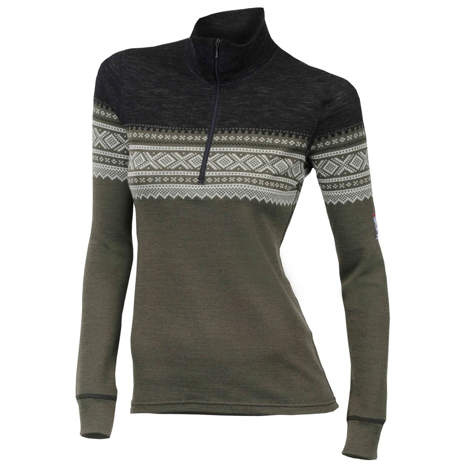 Дамски вълнен пуловер Aclima Designwool Marius Mockneck Woman Merino jumper - Nordmarka