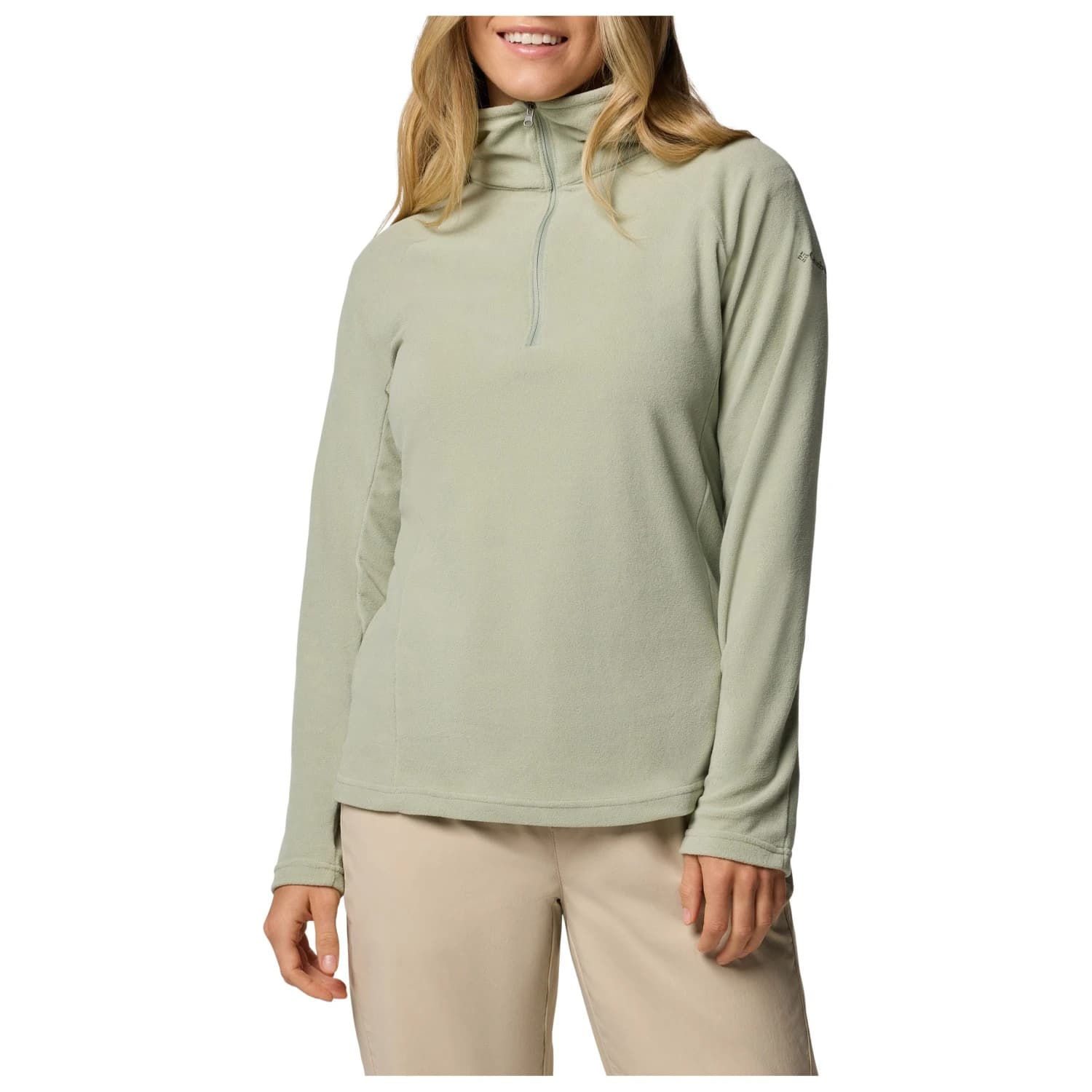 Дамски поларен пуловер Columbia Women's Glacial IV 1/2 Zip Fleece jumper - Safari