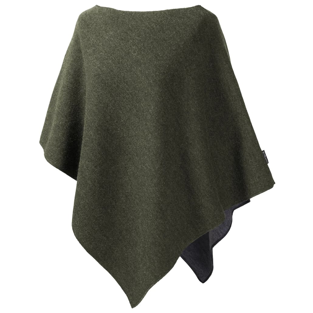 Дамско вълнено яке Mufflon Women's Extra Poncho - Forest / Anthrazit