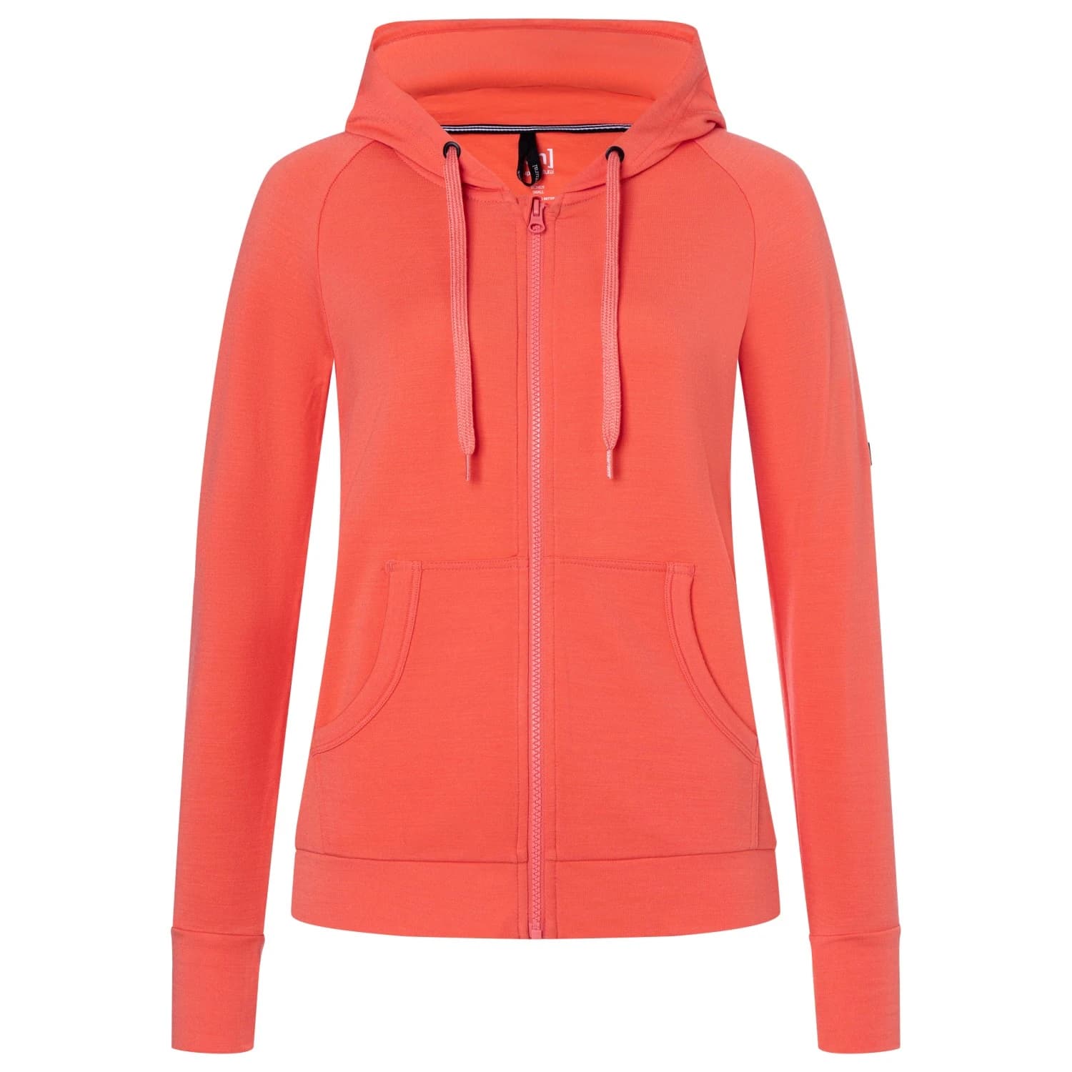 Дамско вълнено яке Super.natural Women's Essential Zip Hoodie Zip-up hoodie - Living Coral
