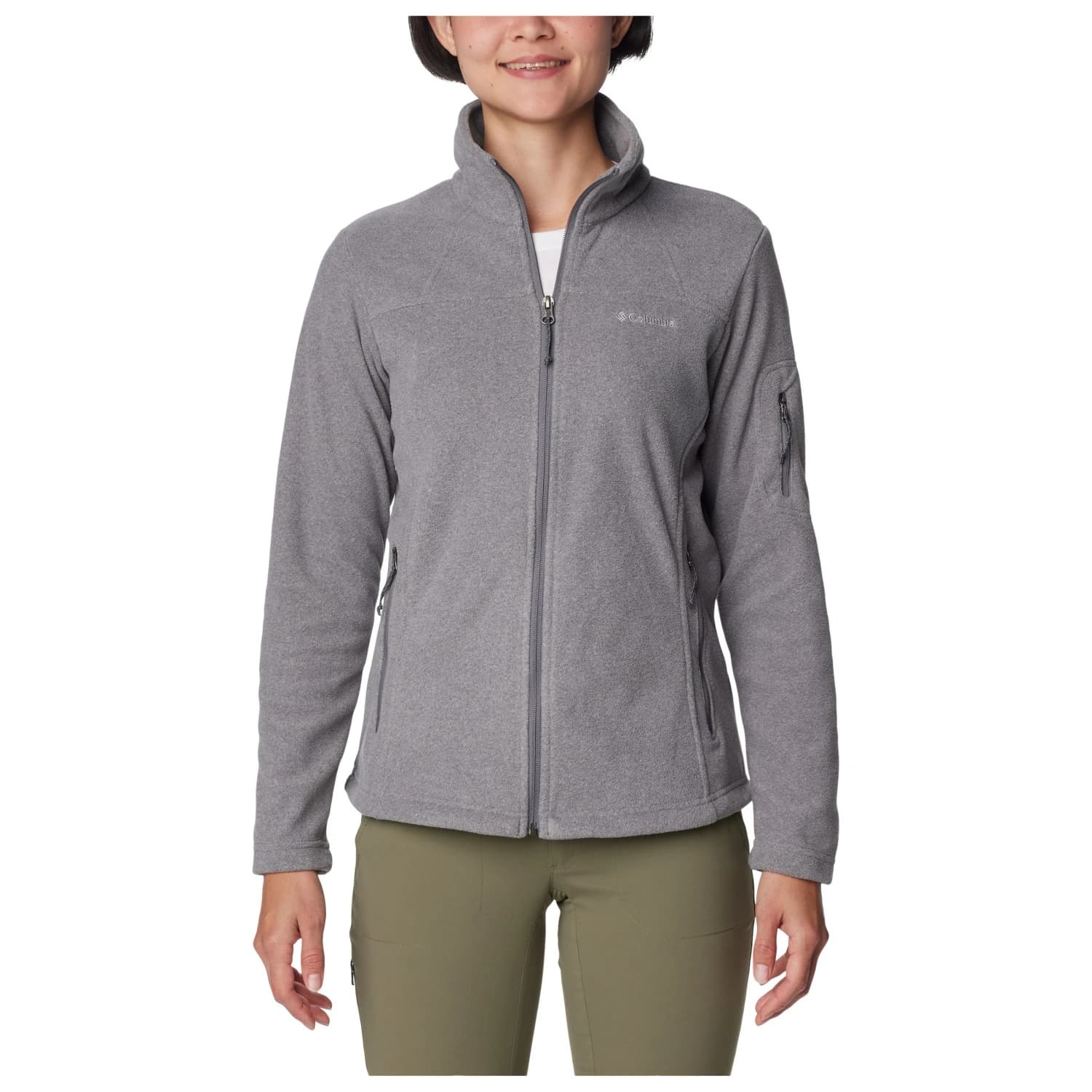 Дамско поларено яке Columbia Women's Fast Trek II Jacket Fleece jacket - City Grey Heather / City Grey