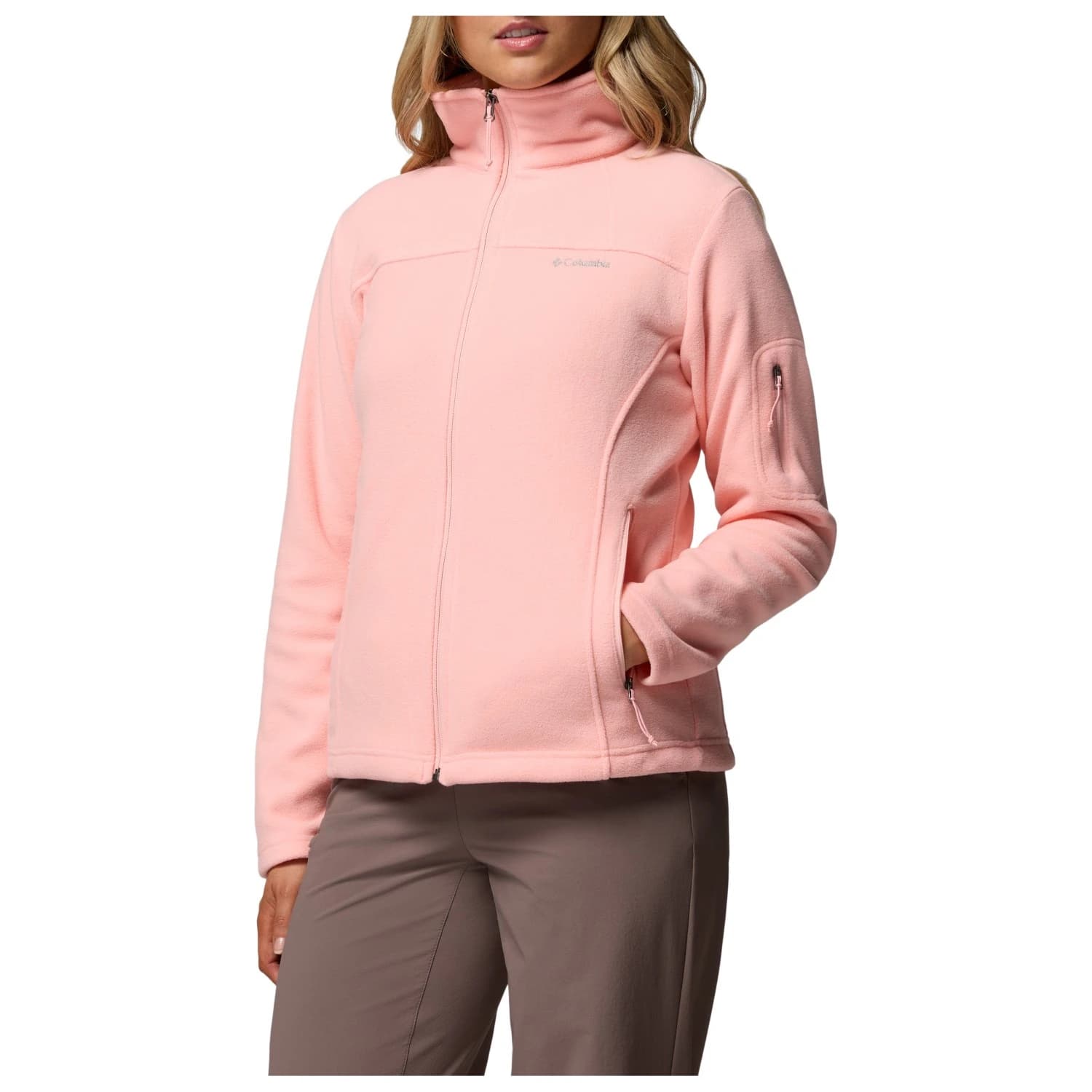 Дамско поларено яке Columbia Women's Fast Trek II Jacket Fleece jacket - Pink Sand