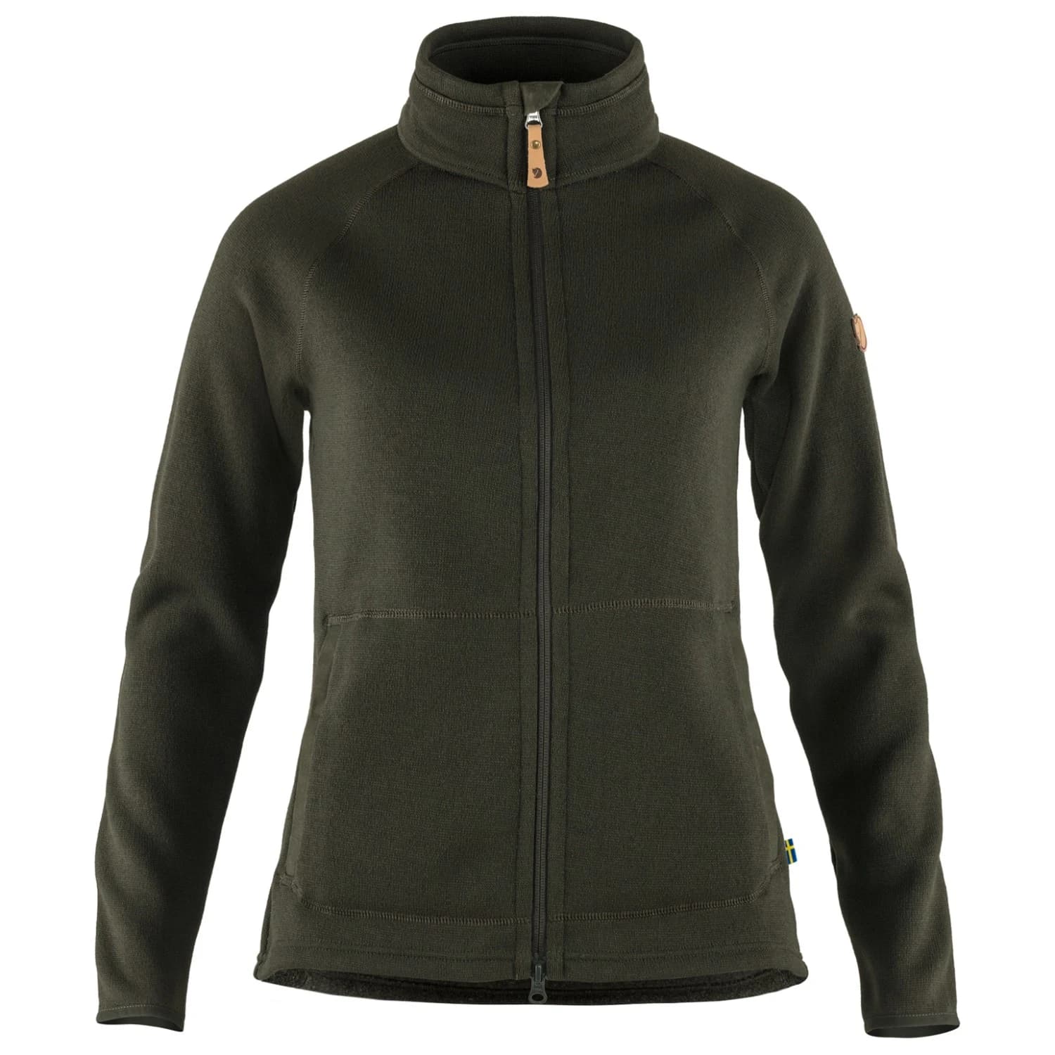 Дамско поларено яке Fjällräven Women's Övik Fleece Zip Sweater Fleece jacket - Deep Forest