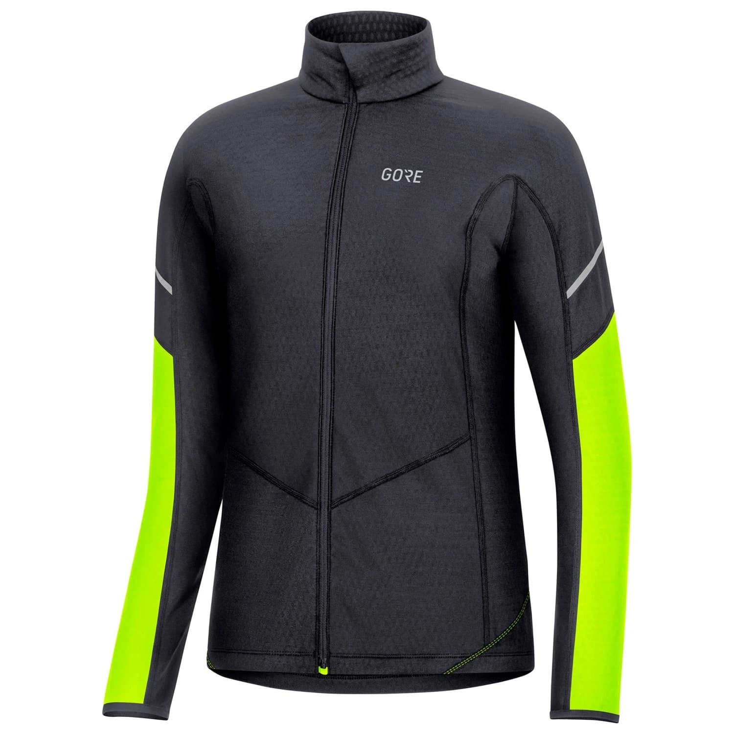 Поларено яке GORE Wear Women's M Thermo L/S Zip Shirt Fleece jacket - Black / Neon Yellow