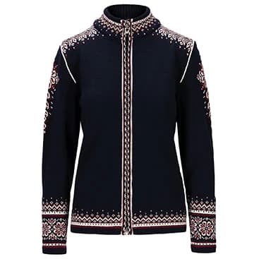 Вълнено яке Dale of Norway Women's 140th Anniversary Jacket Wool jacket - Navy / Red Rose / Off White