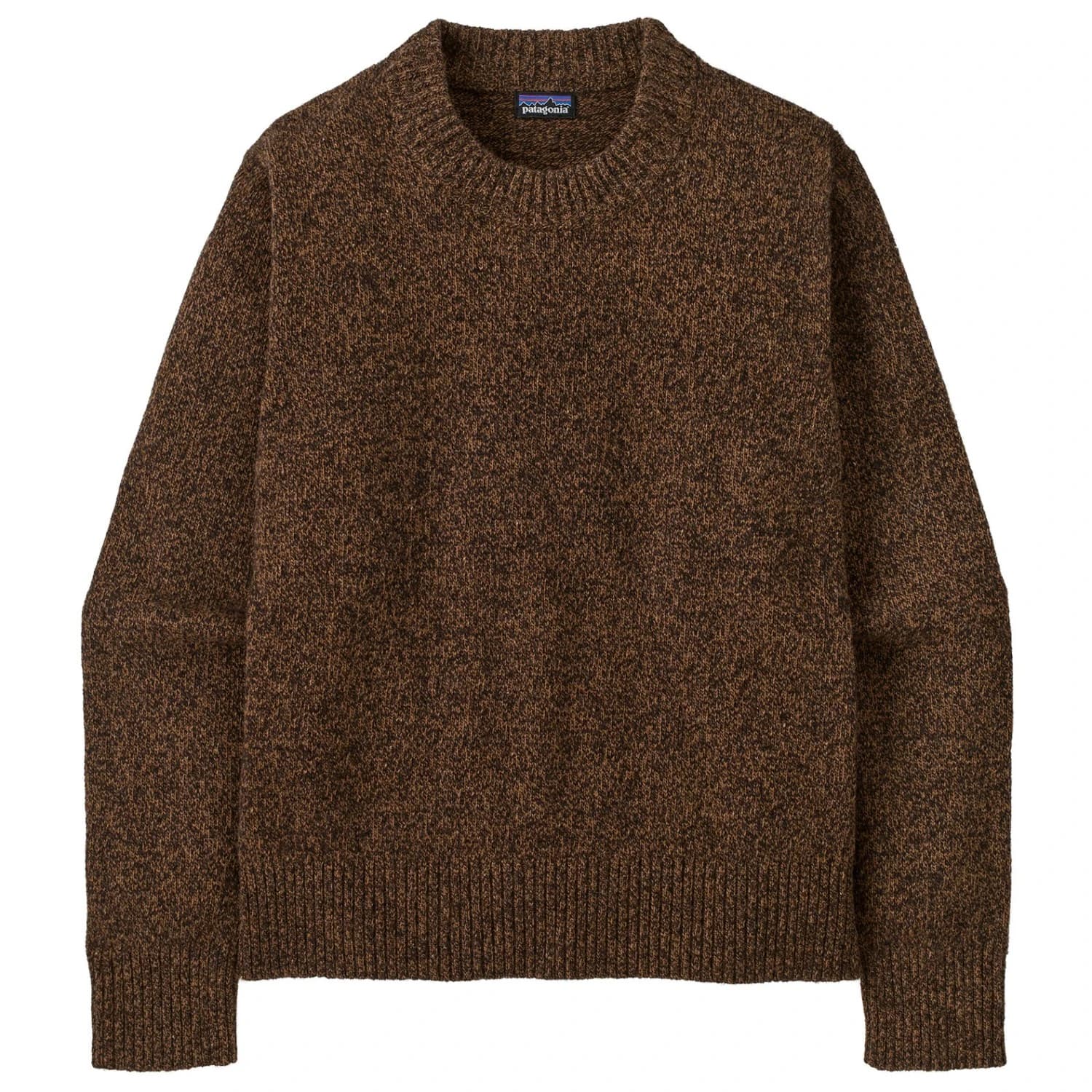 Дамски вълнен пуловер Patagonia Women's Recycled Wool Crewneck Sweater Wool jumper - Dappled: Den Brown