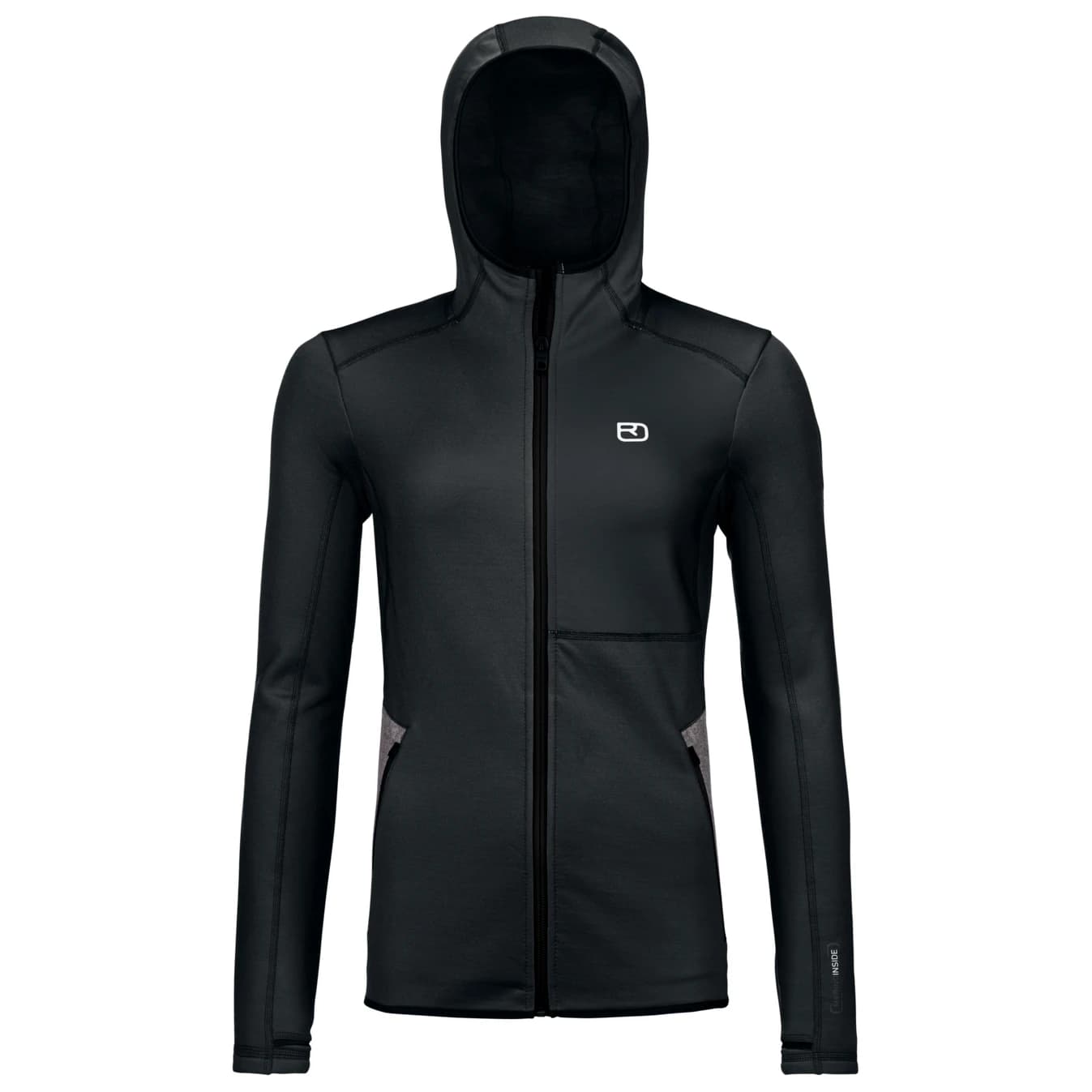 Дамско вълнено яке Ortovox Women's Fleece Hoody Fleece jacket - Black Raven III