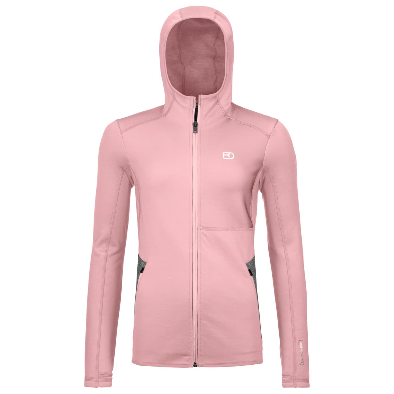 Дамско вълнено яке Ortovox Women's Fleece Hoody Fleece jacket - Dawn Rose