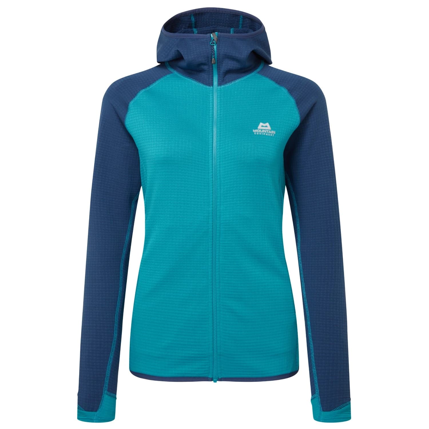 Дамско поларено яке Mountain Equipment Women's Eclipse Hooded Jacket Fleece jacket - Topaz / Medieval Blue