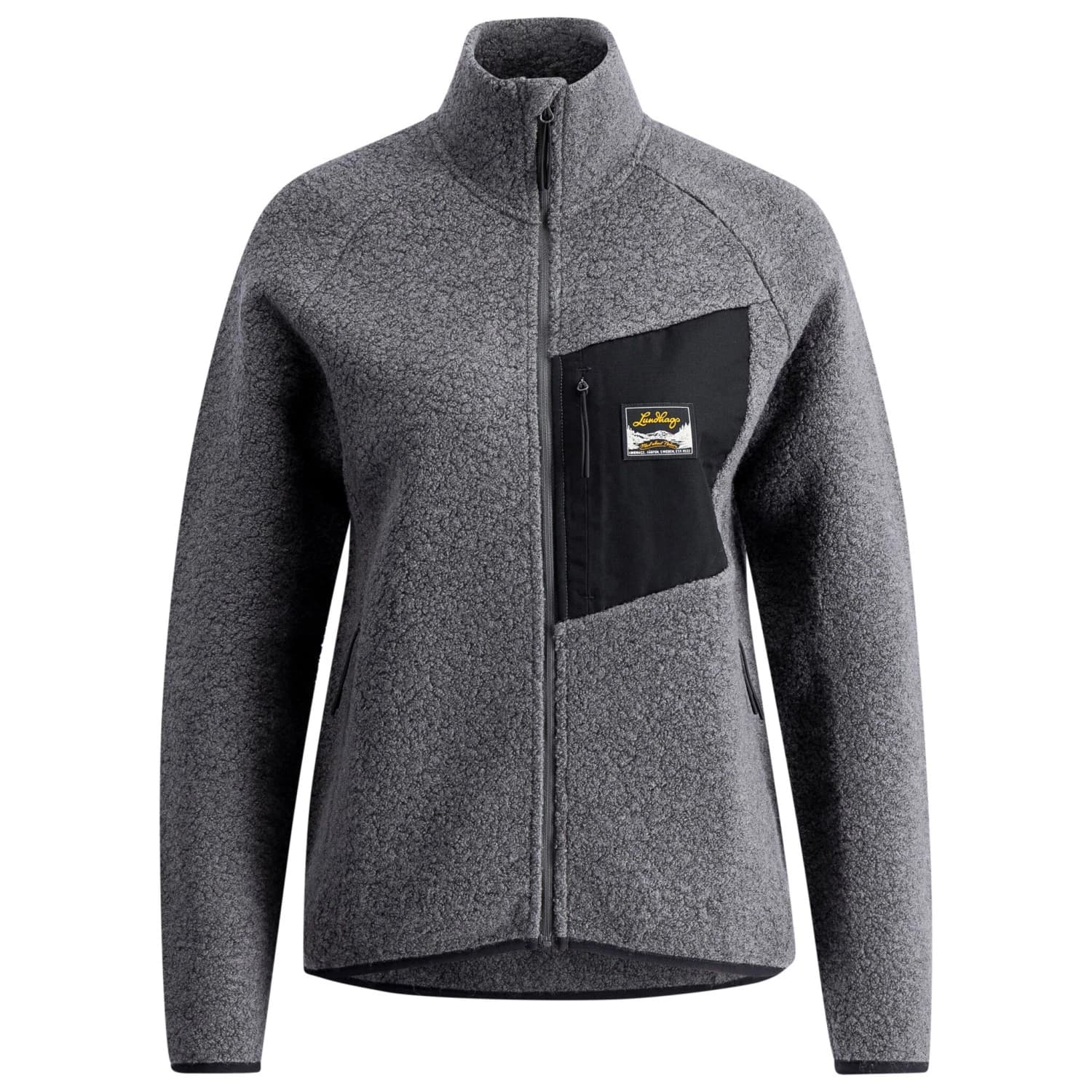 Дамско вълнено яке Lundhags Women's Flok Wool Pile Fleece jacket - Granite