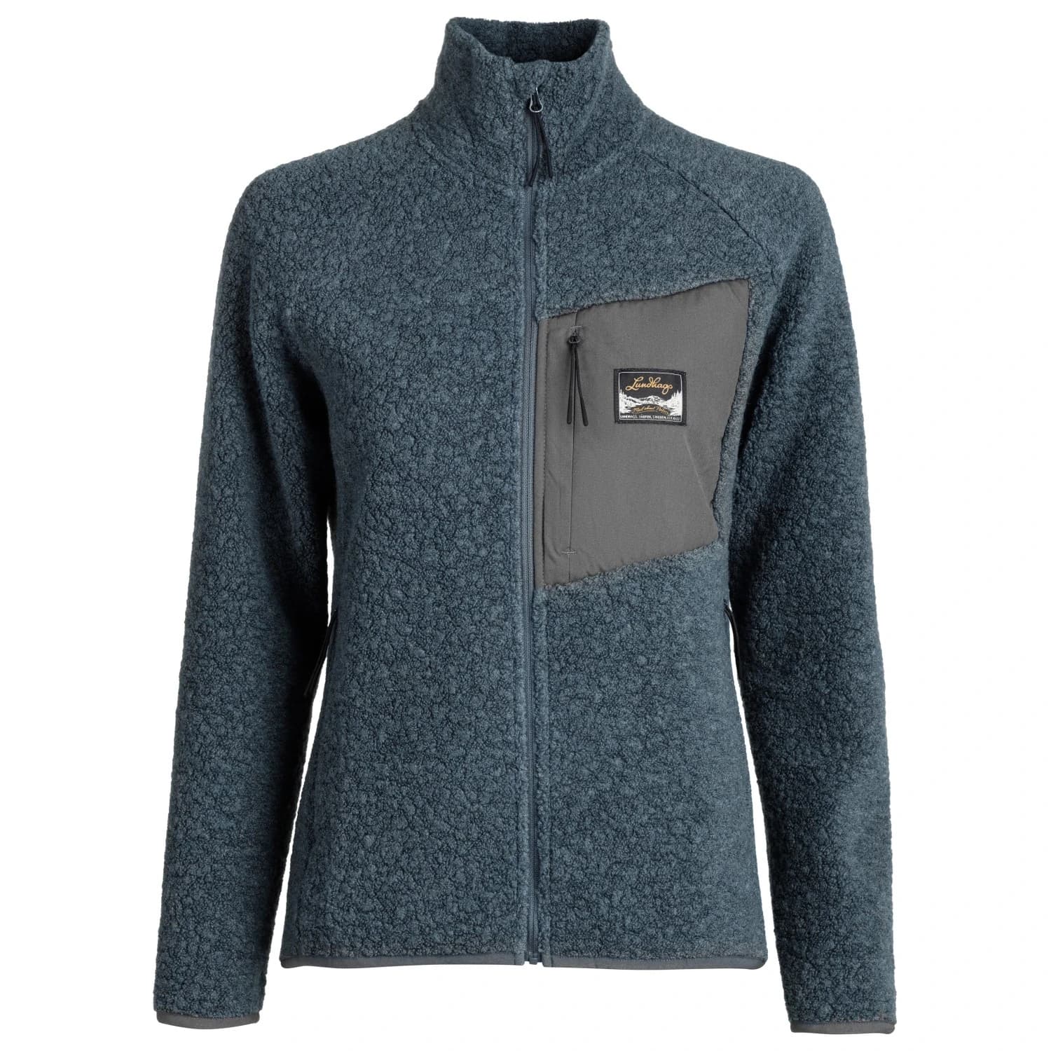 Дамско вълнено яке Lundhags Women's Flok Wool Pile Fleece jacket - Dark Sky Blue
