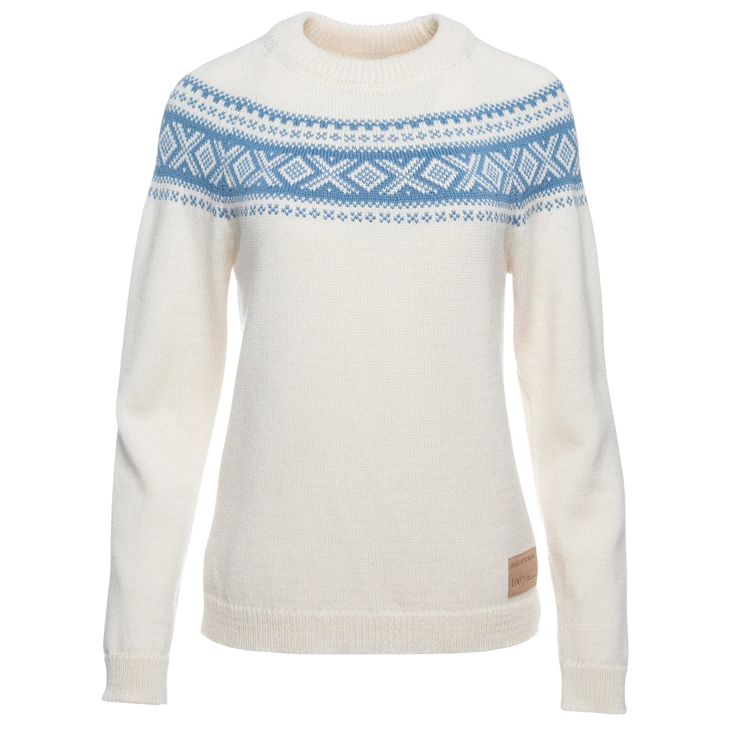 Пуловер Dale of Norway Women's Vågsøy Sweater Merino jumper - Off White / Blue Shadow