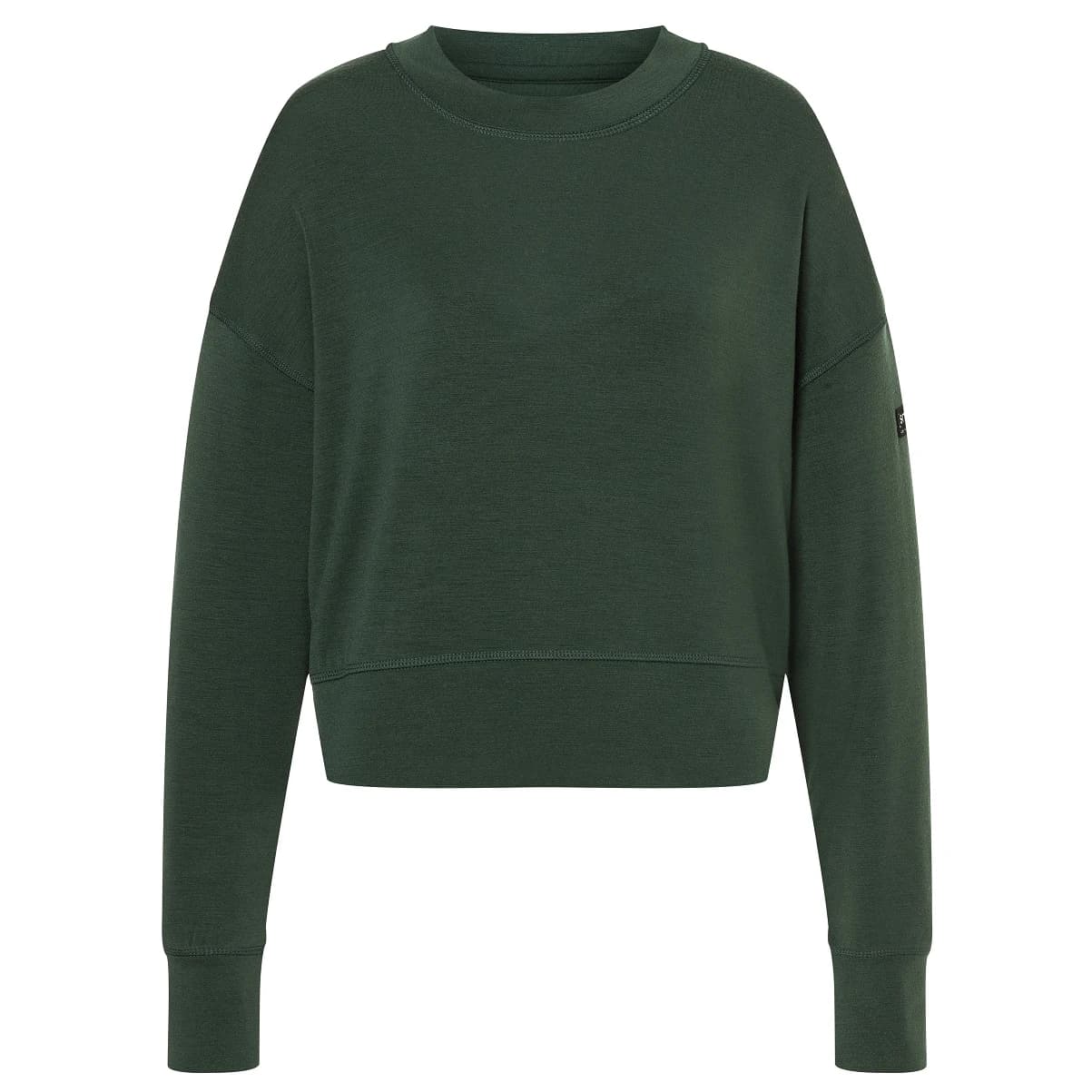 Дамски вълнен пуловер Super.natural Women's Krissini Sweater Longsleeve - Deep Forest