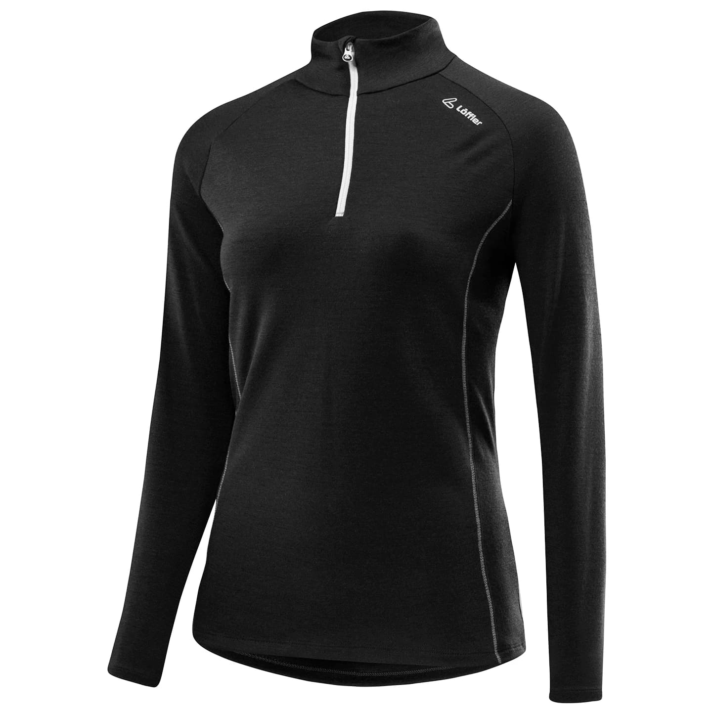 Вълнен пуловер Löffler Women's Midlayer Transtex Merino Merino longsleeve - Black