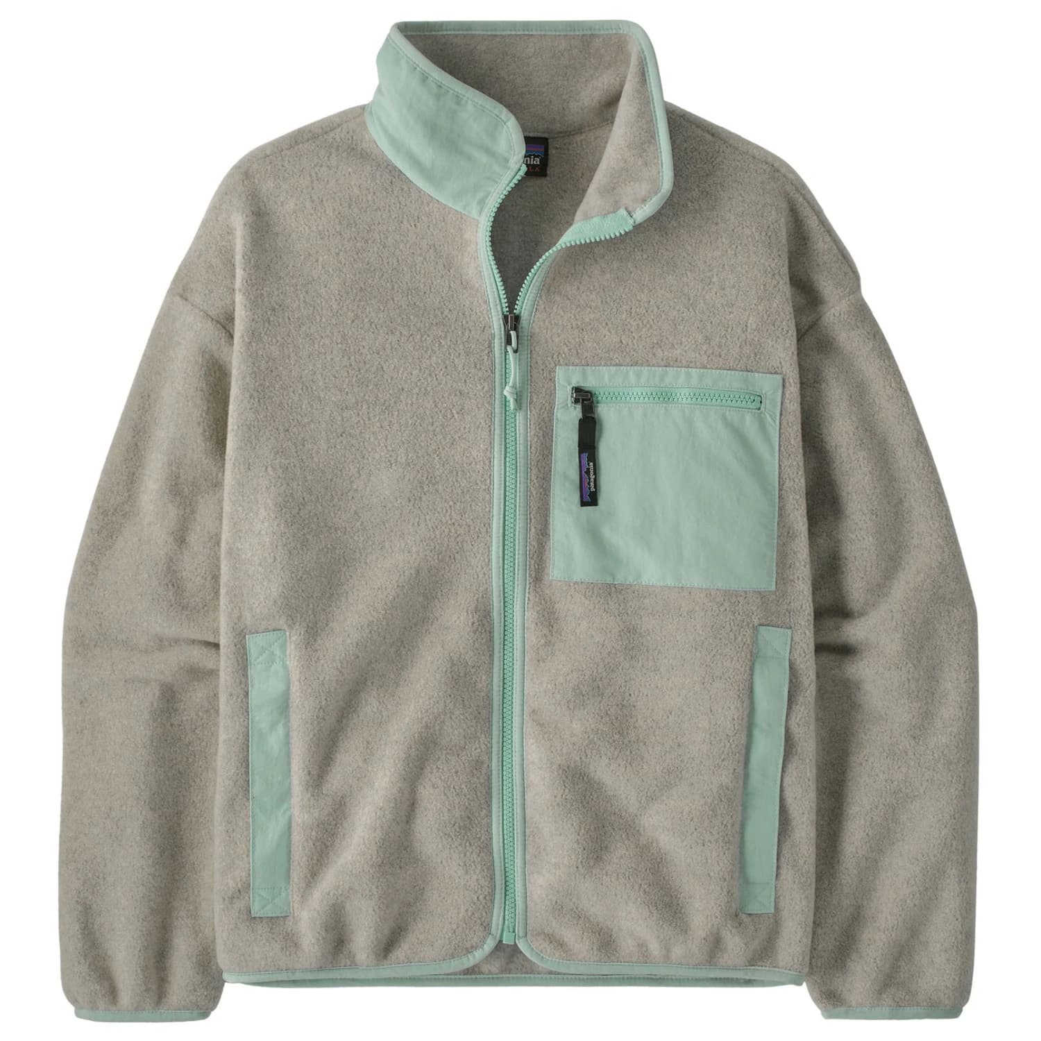 Дамско поларено яке Patagonia Women's Synch Jacket Fleece jacket - Oatmeal Heather w/Thin Ice