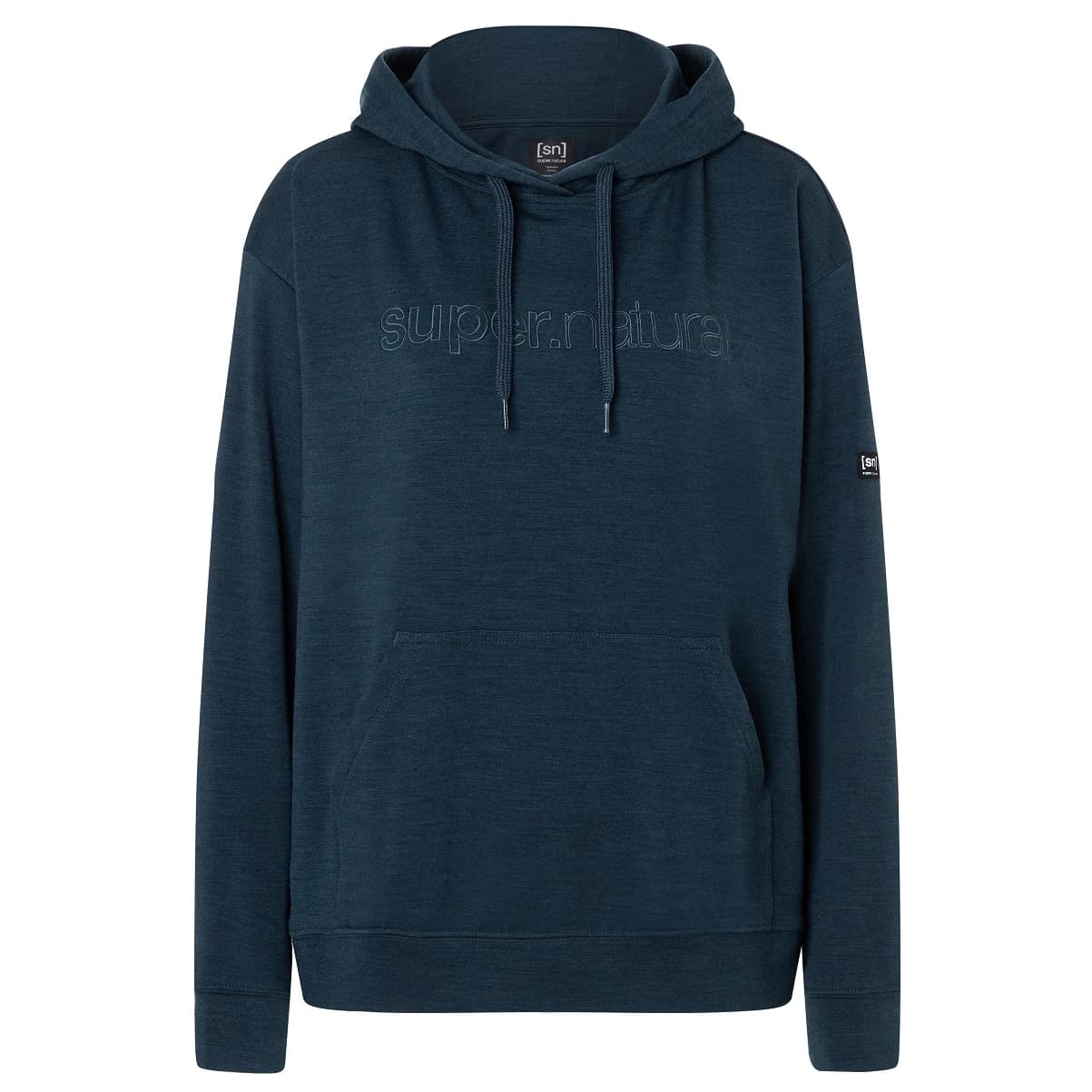 Дамски вълнен пуловер Super.natural Women's Favourite Hoodie - Blueberry