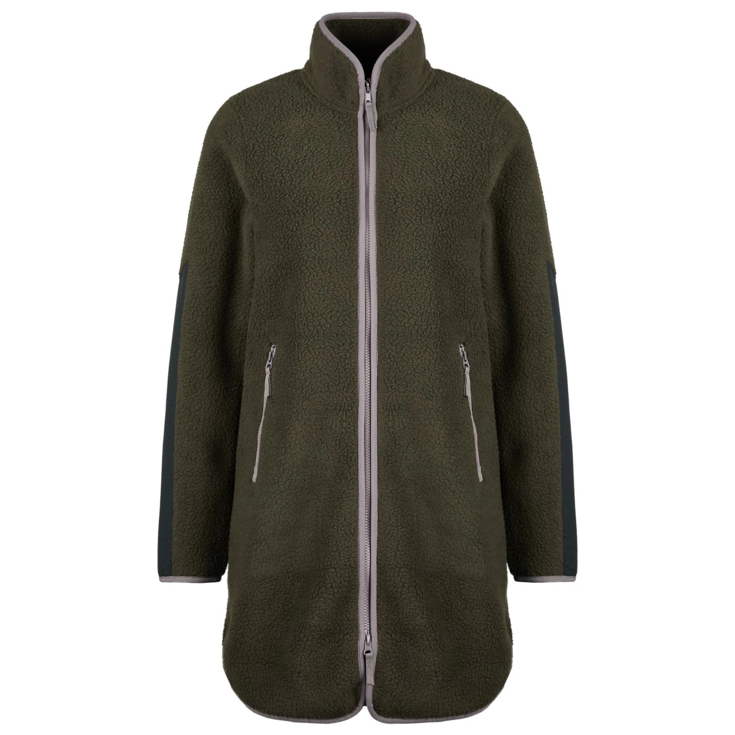 Дамско поларено яке Stoic Women's NorrvikSt. Pile Fleece Jacket Long Fleece jacket - Deep Brown / Black
