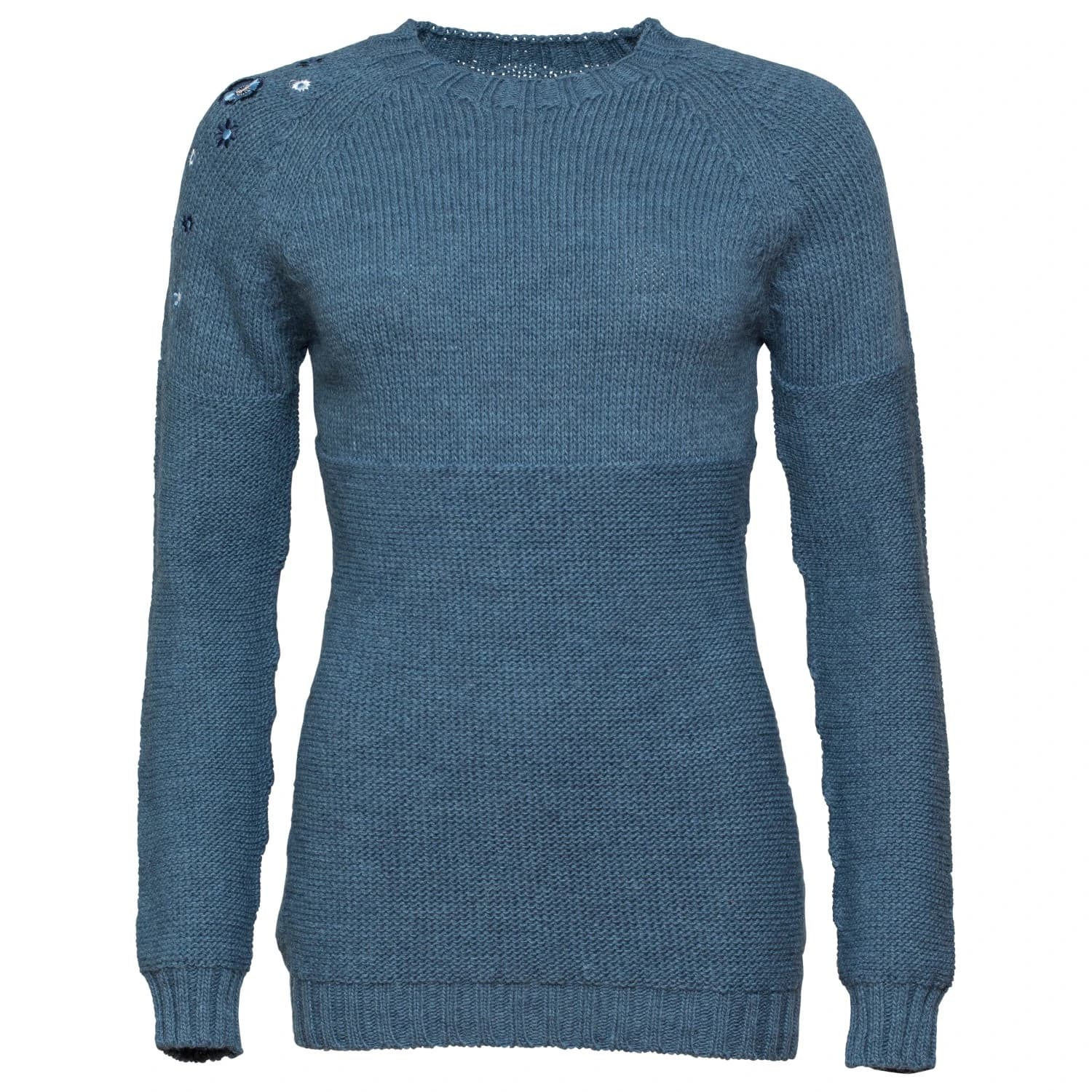 Дамски вълнен пуловер Chillaz Women's Karwendel Hoody Wool jumper - Blue Melange