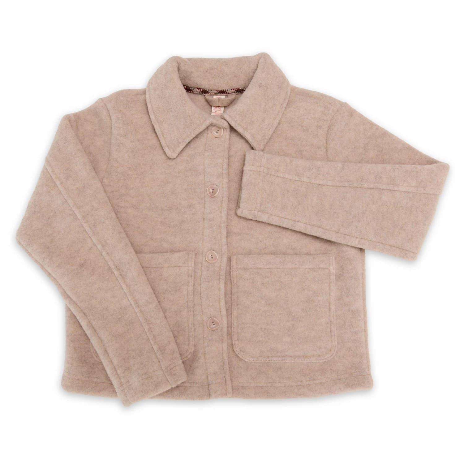 Дамско вълнено яке Engel Women's Cropped Jacket Wool jacket - Sand Melange
