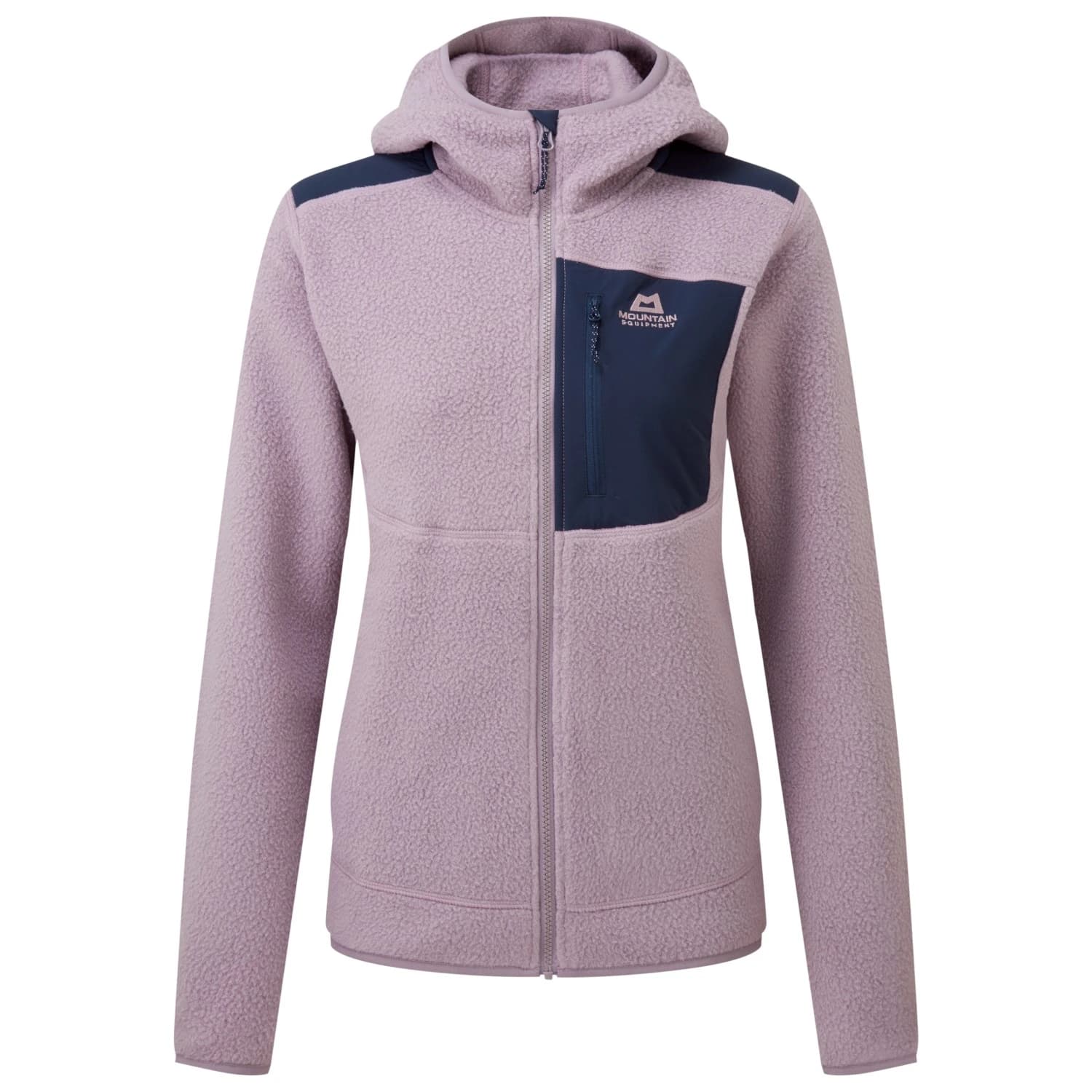 Дамско поларено яке Mountain Equipment Women's Highpile Hooded Jacket Fleece jacket - Allium / Cosmos