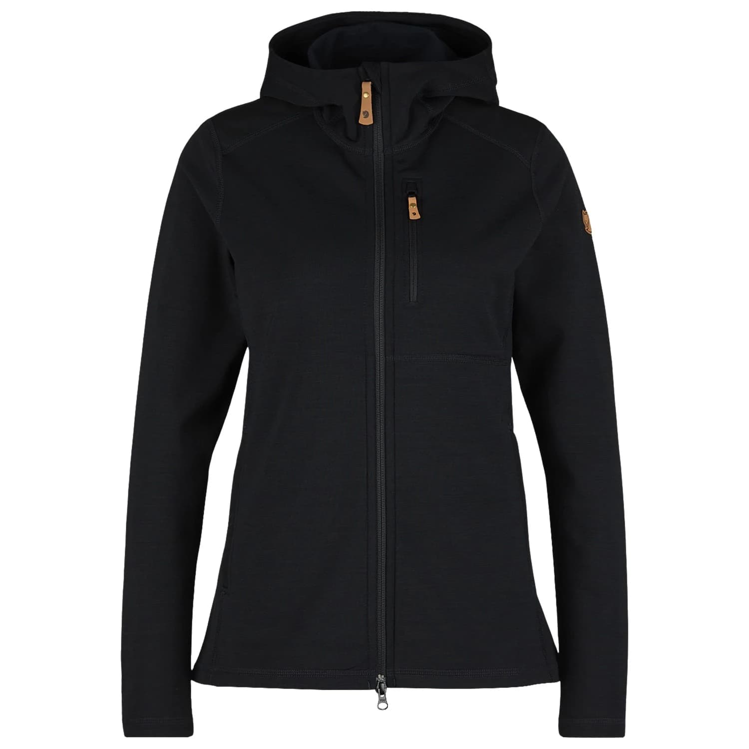 Дамско поларено яке Fjällräven Women's Keb Fleece Hoodie Fleece jacket - Black